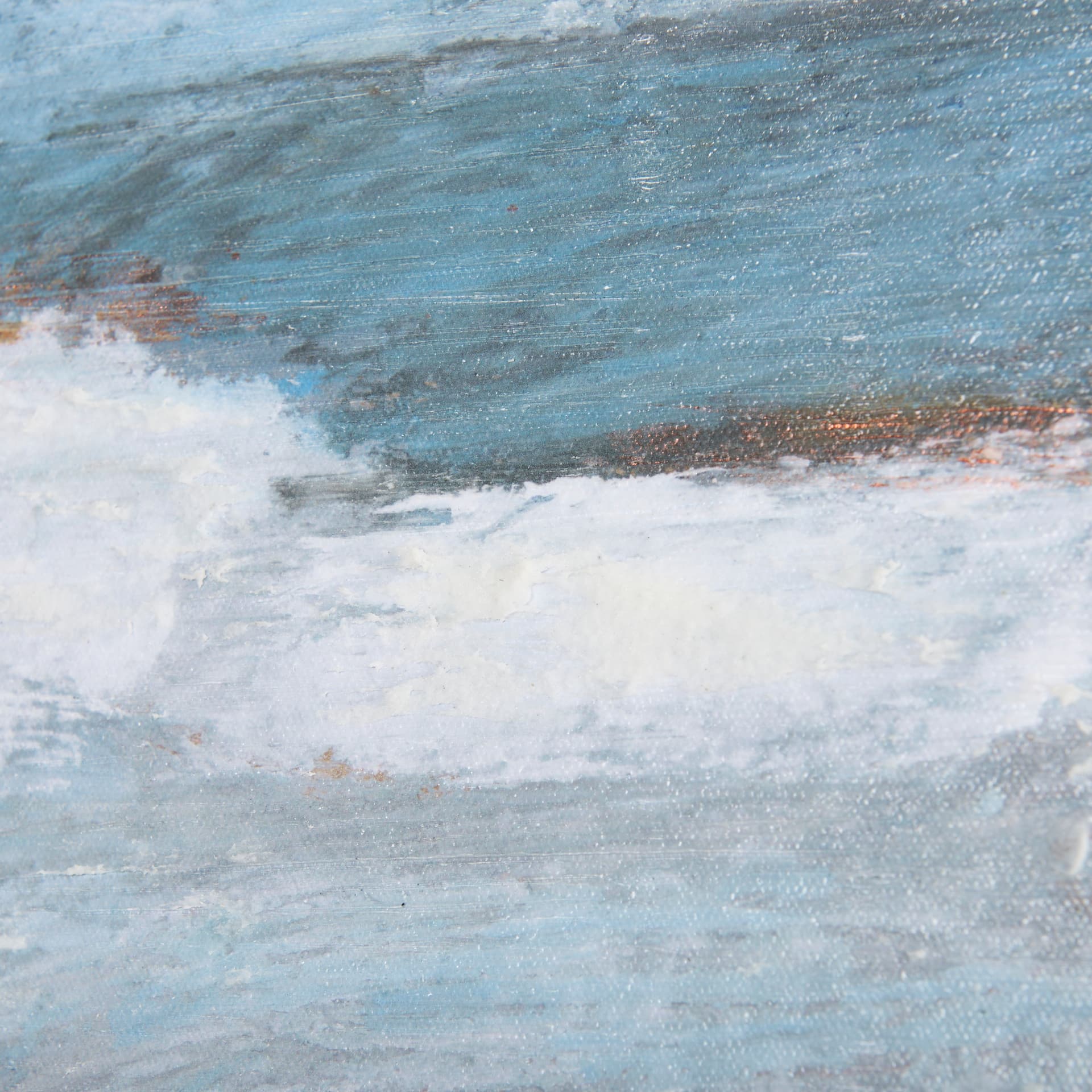 Cloud Bay I by Mercana Studio a Hand Embellished Textured Canvas — product photograph