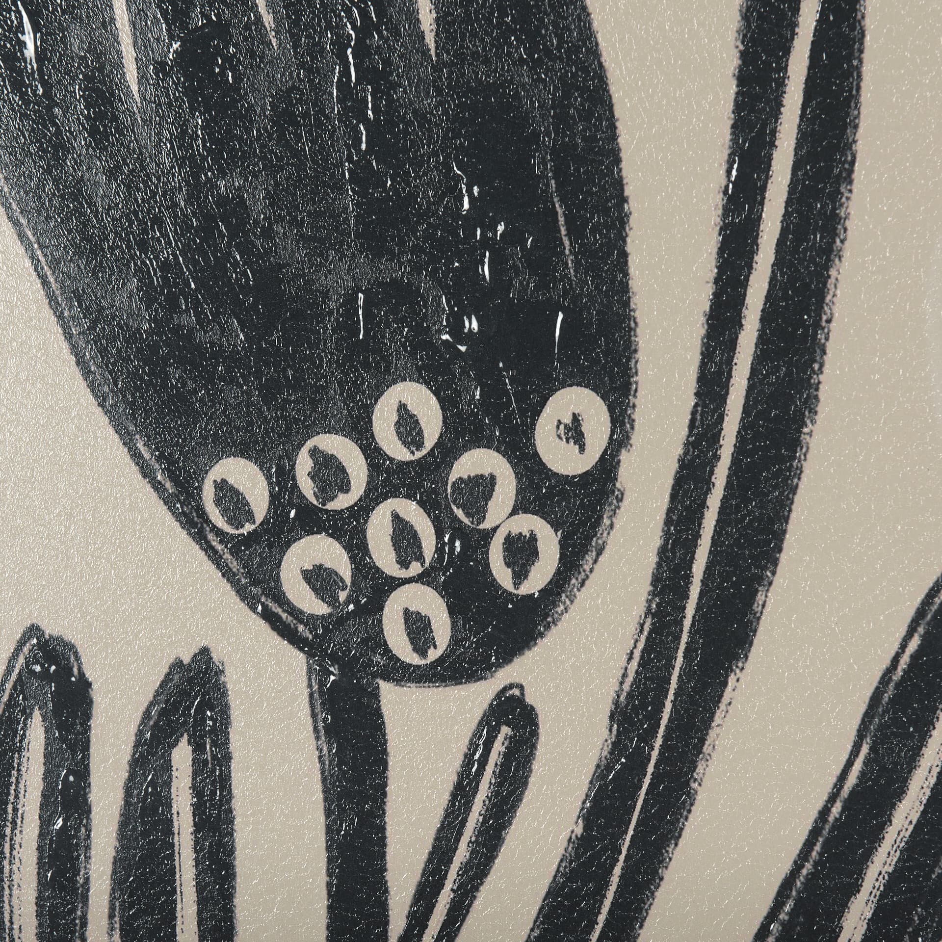 Simple Floral - Lively by Mercana Studio Hand Embellished Framed Art Photo Matted under Glass — product photograph