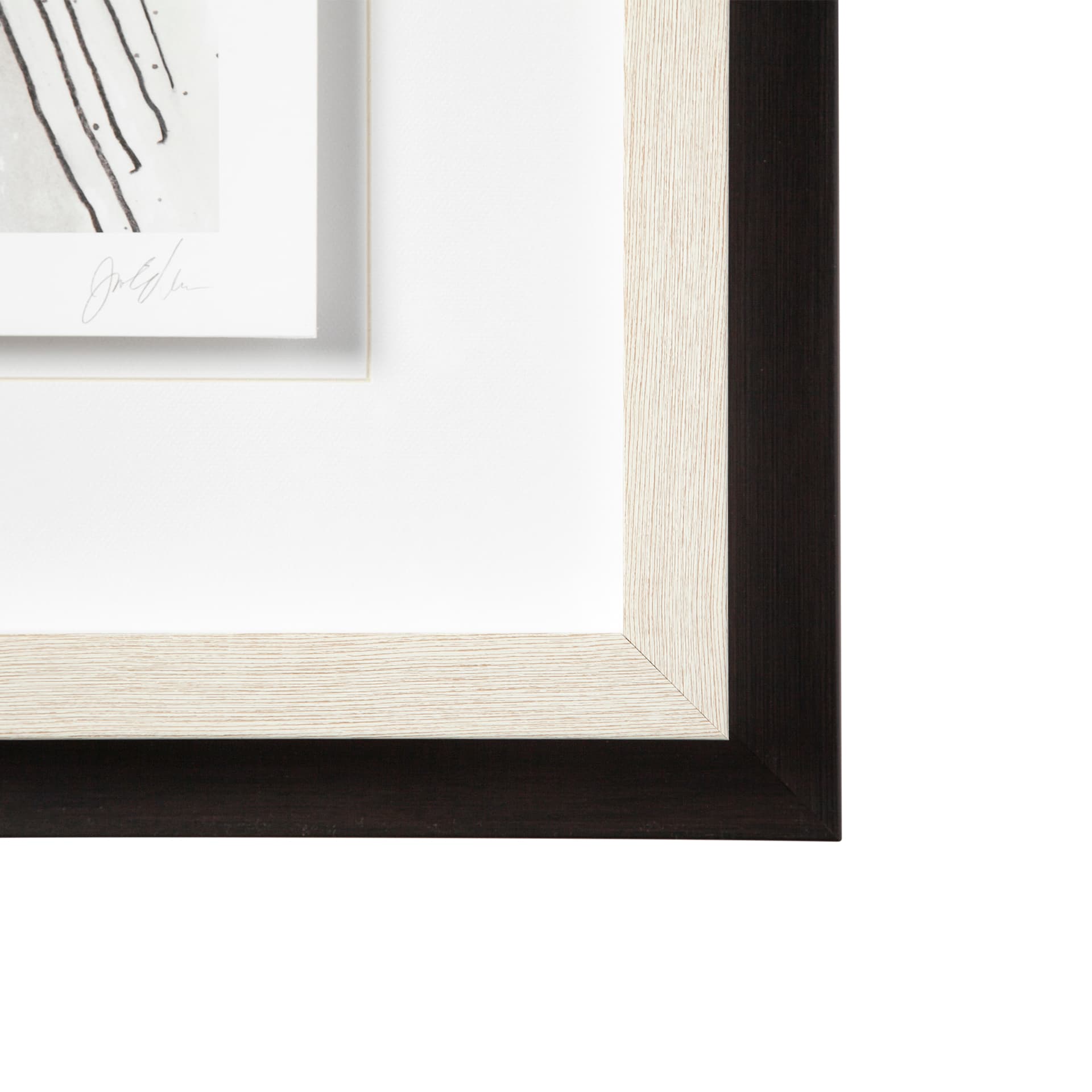 Custom Abstract Logic II by June Vess a Framed Art Print Matted under Glass — product photograph