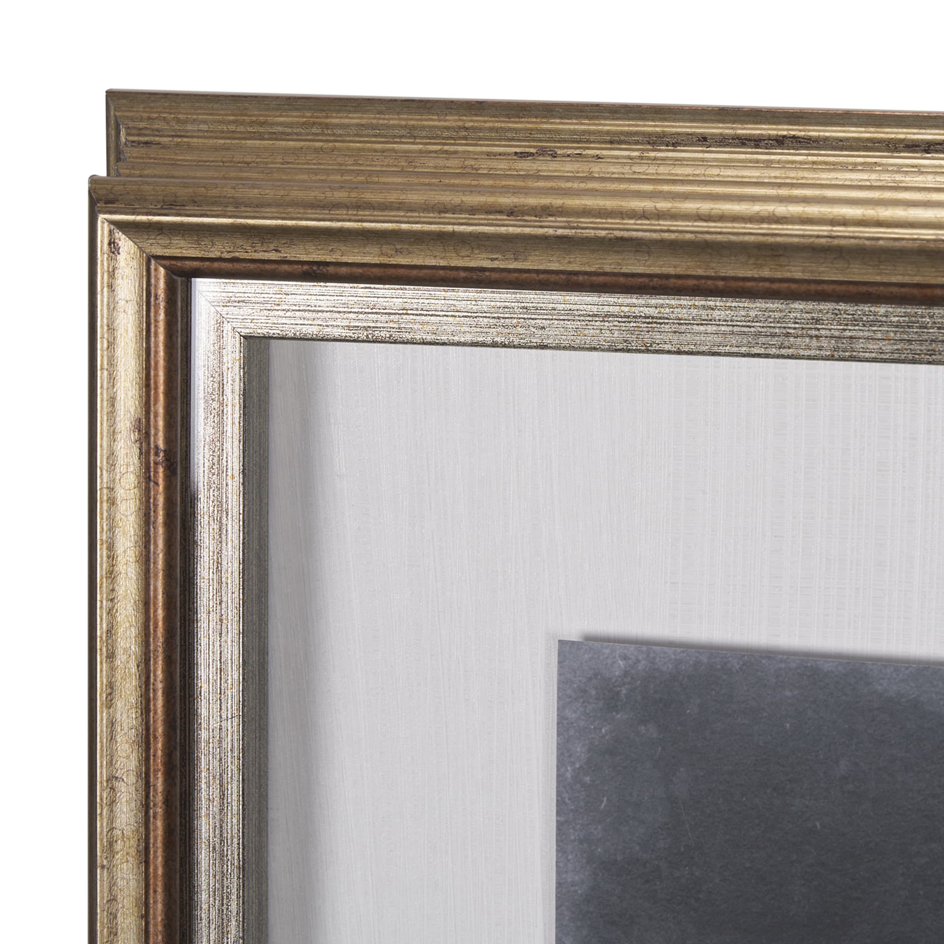 Foliage Dramatique II by Vision Studio Hand Embellished Textured Framed Art Print Matted under Glass — product photograph