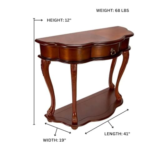 Console Old World Table Cherry Finish — product photograph
