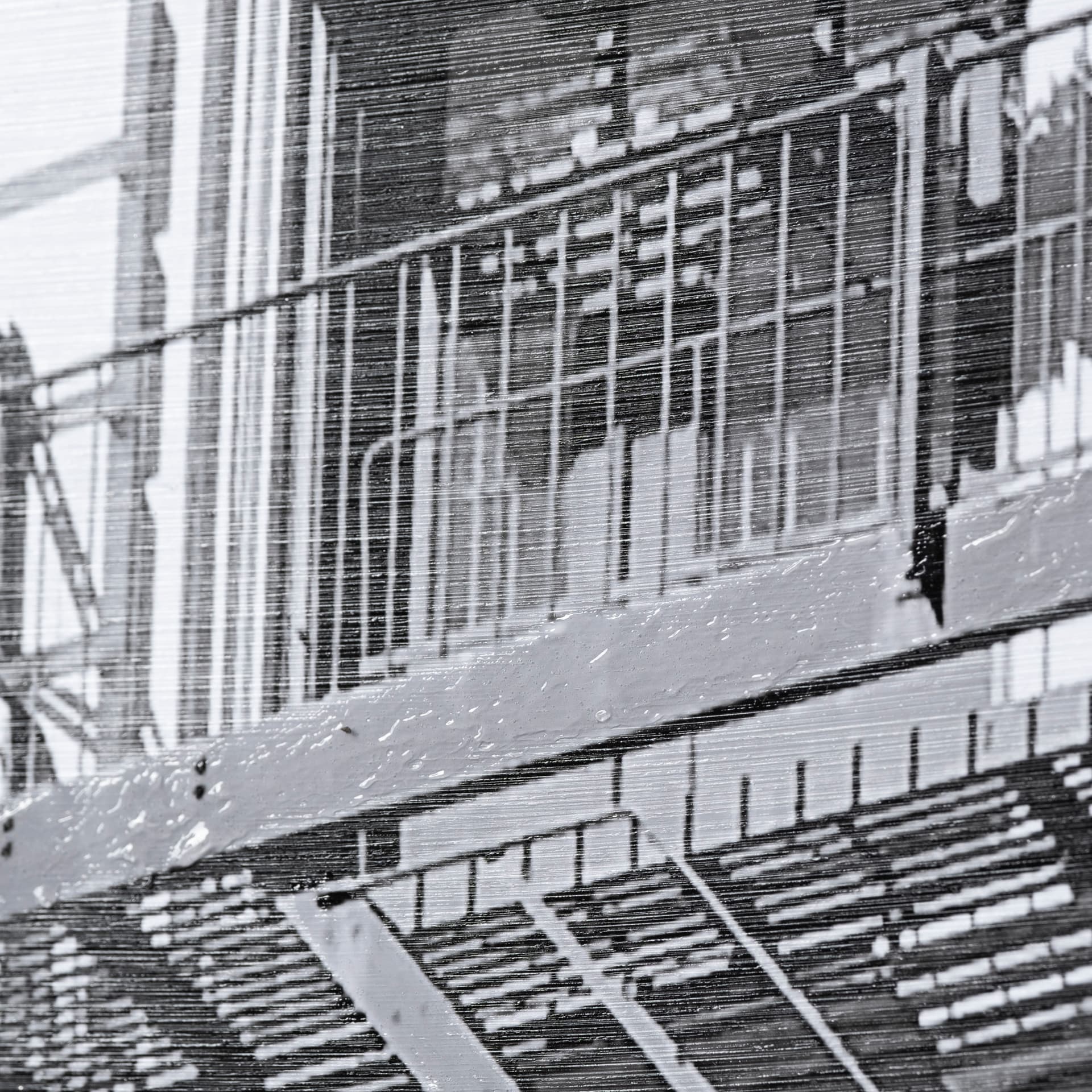 New York Fire Escape by Susan Vizary Photoy Hand Embelished Framed Photo Art Print Matted under Glas — product photograph