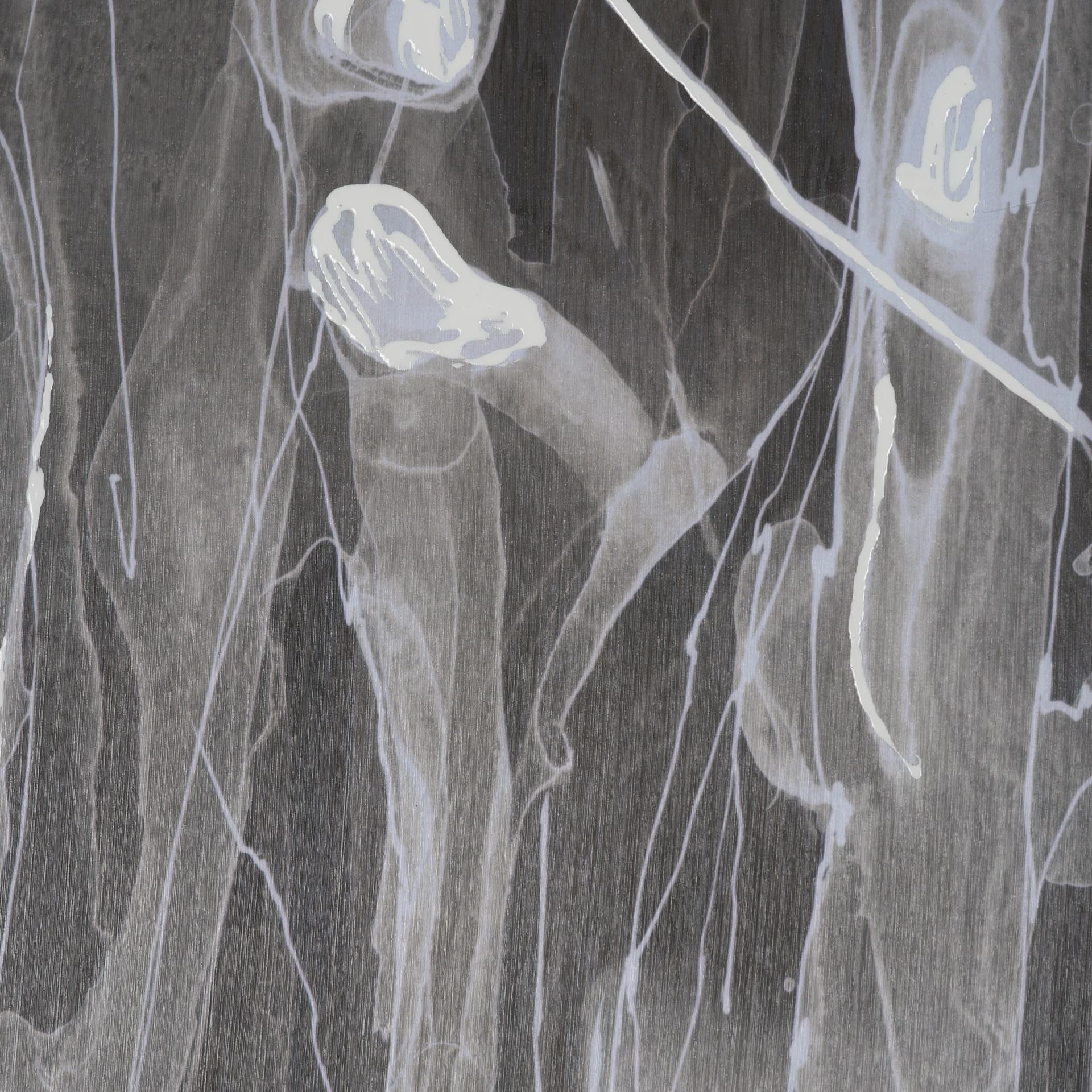 Stratum II by Natalia Boychenko-Tariq Hand-Embellished Textured Framed Artwork Matted under Glass — product photograph