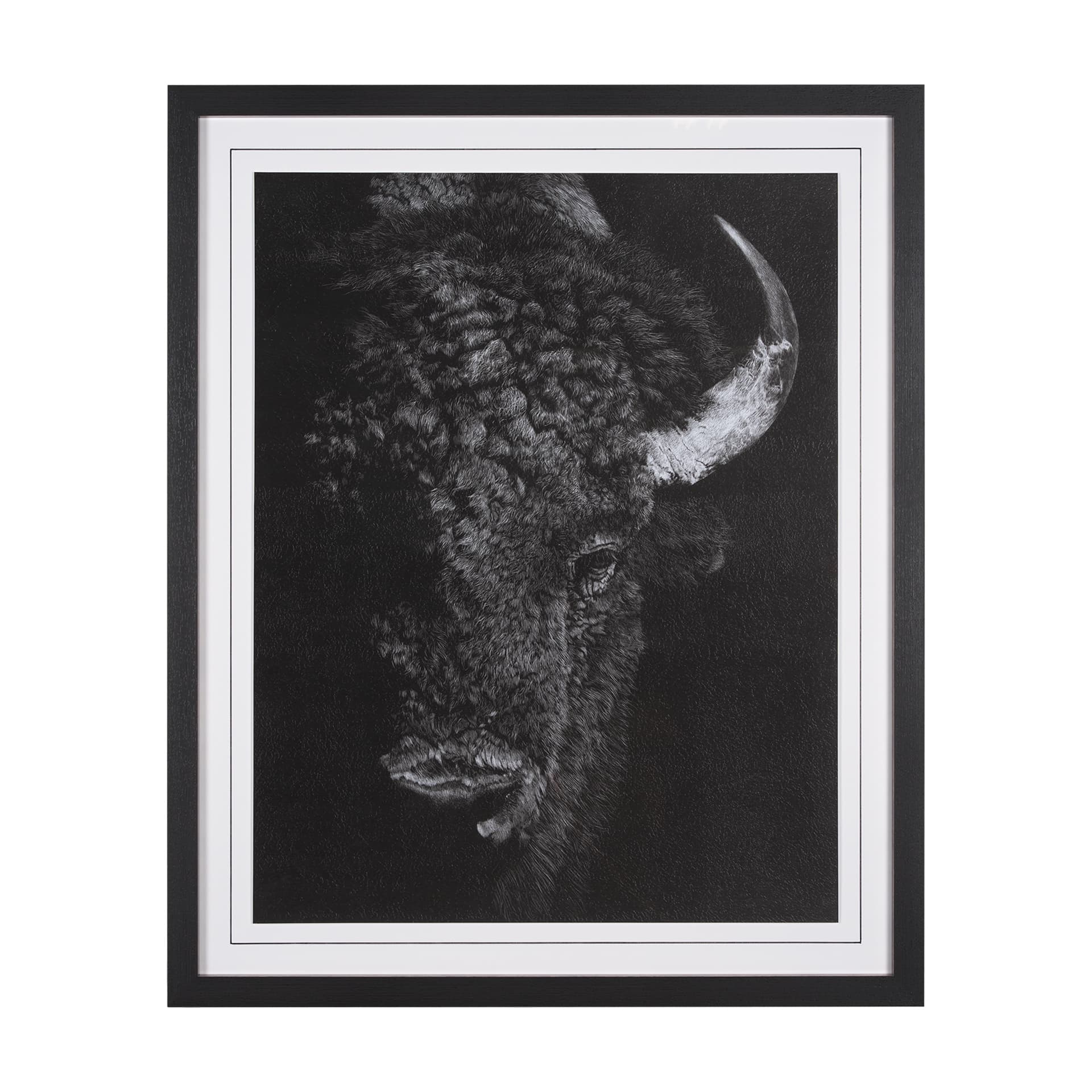 Custom Black Glimpse I by Mercana Studio Hand Embellished Framed Photo Art Print Matted under Glass — product photograph