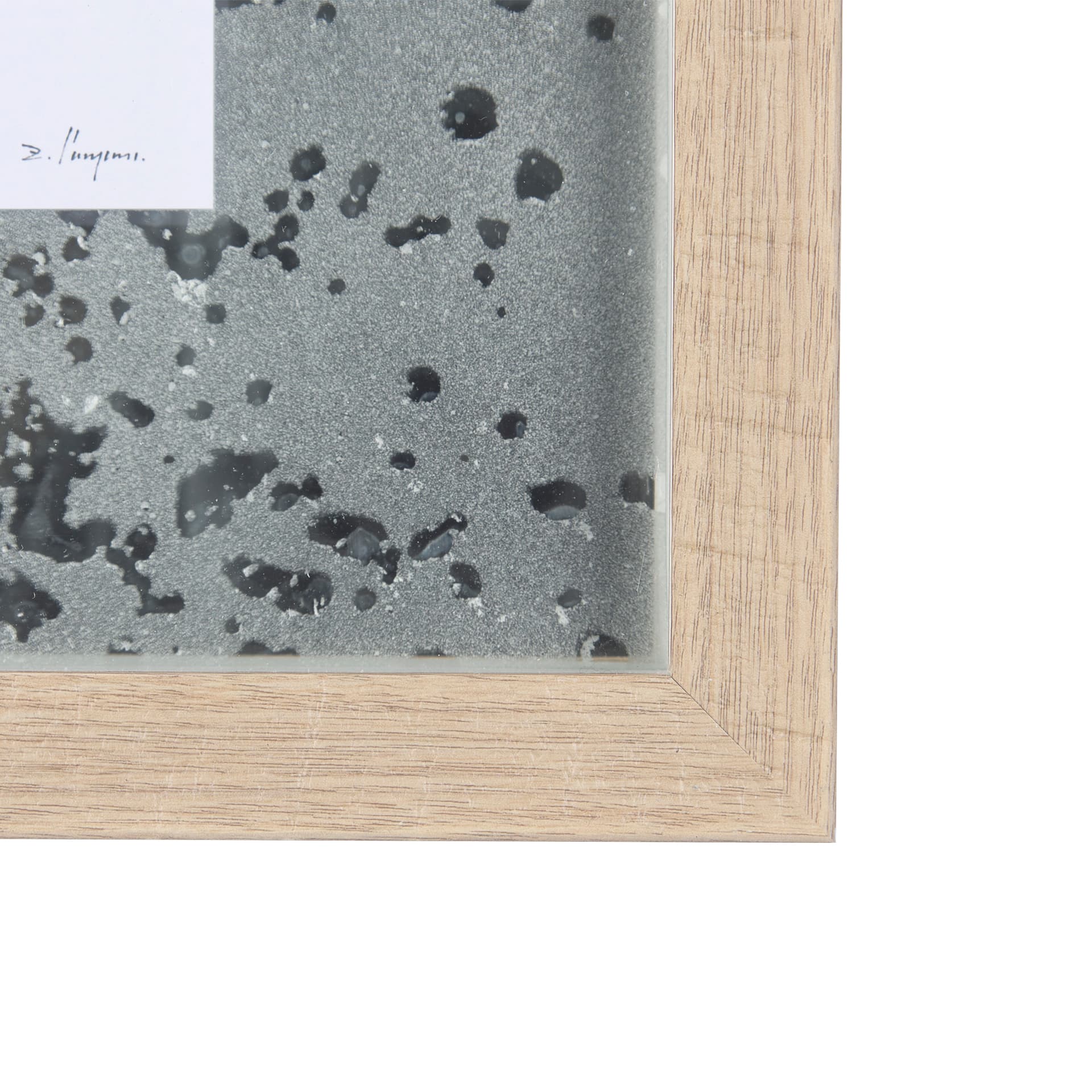 Eastern Blue IV by Mercana Studio a Hand Embellished Textured Framed Art Print Matted under Glass — product photograph