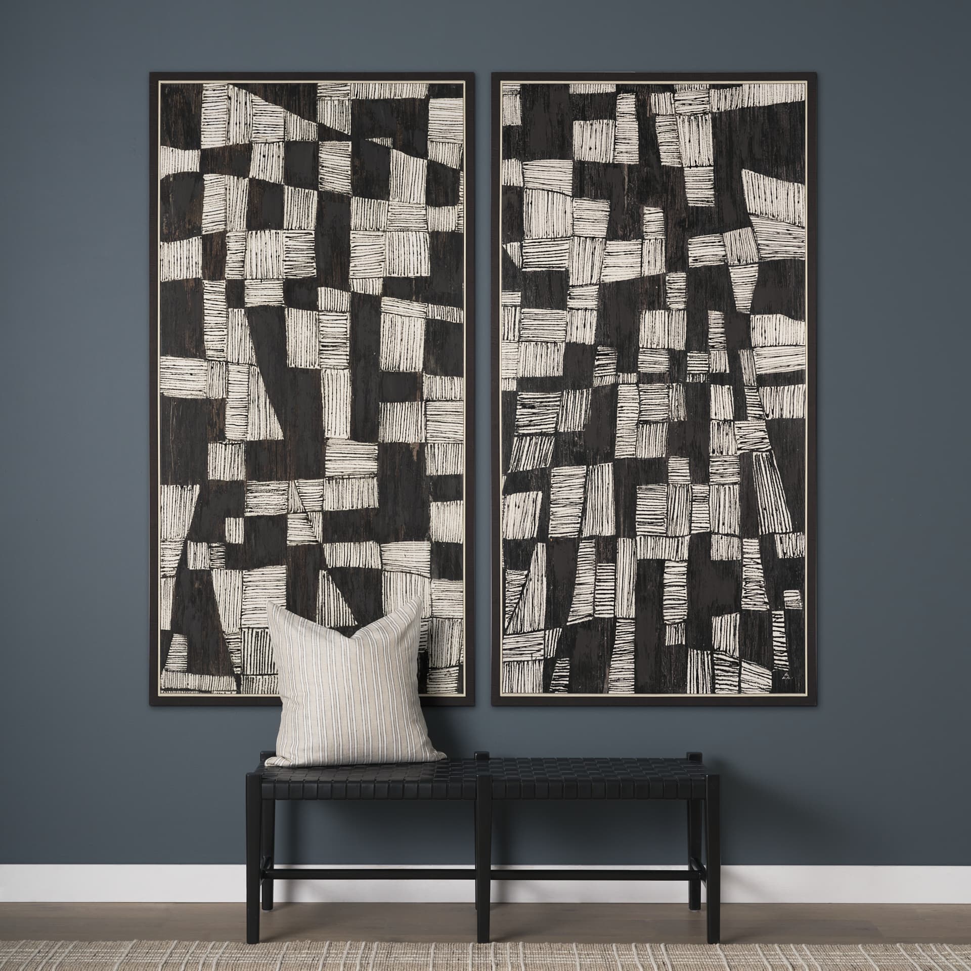 Occurrence I by Mercana Studio Hand-Embellished Textured Framed Canvas Artwork — product photograph