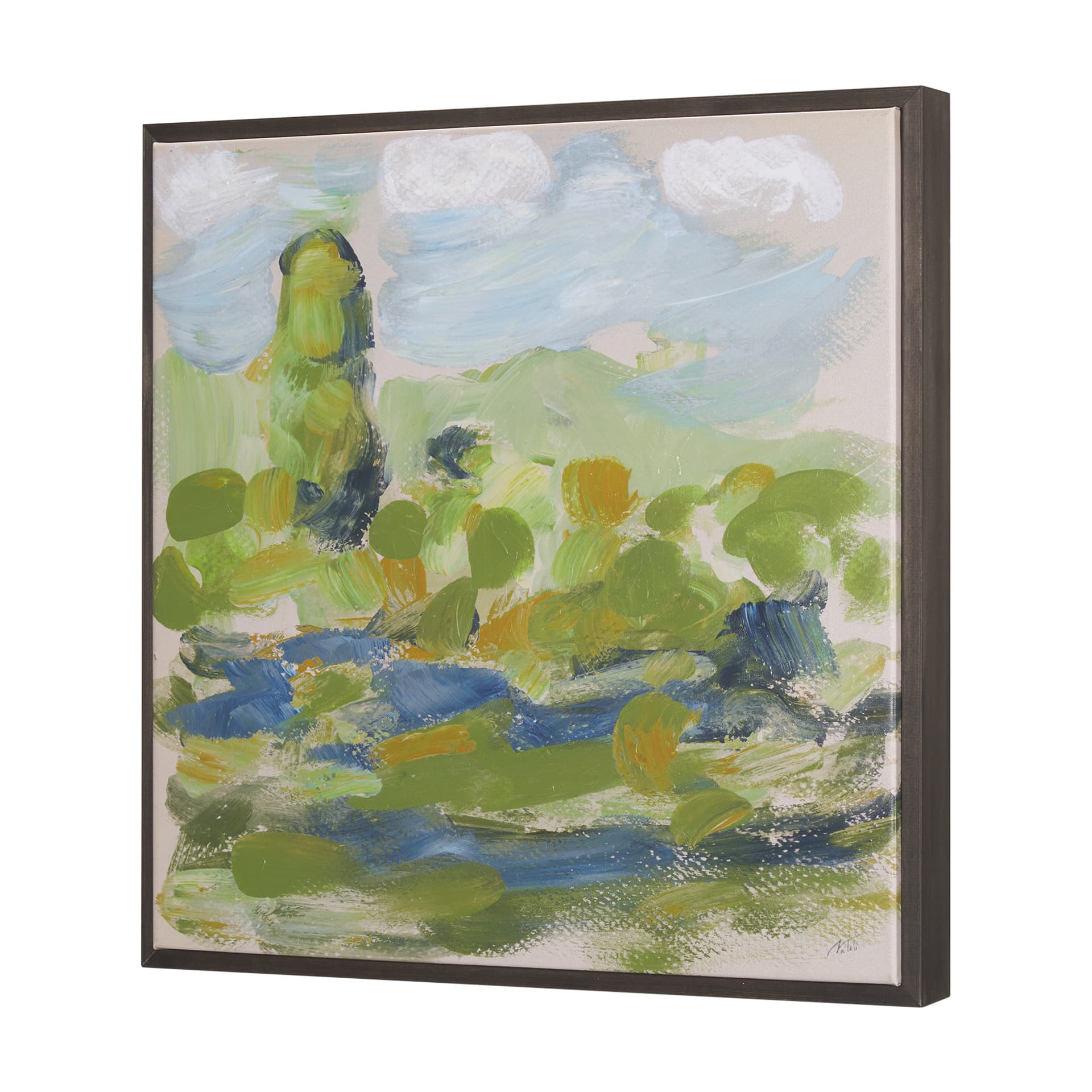 Vibrant View III by Mercana Studio a Hand Embellished Textured Canvas — product photograph