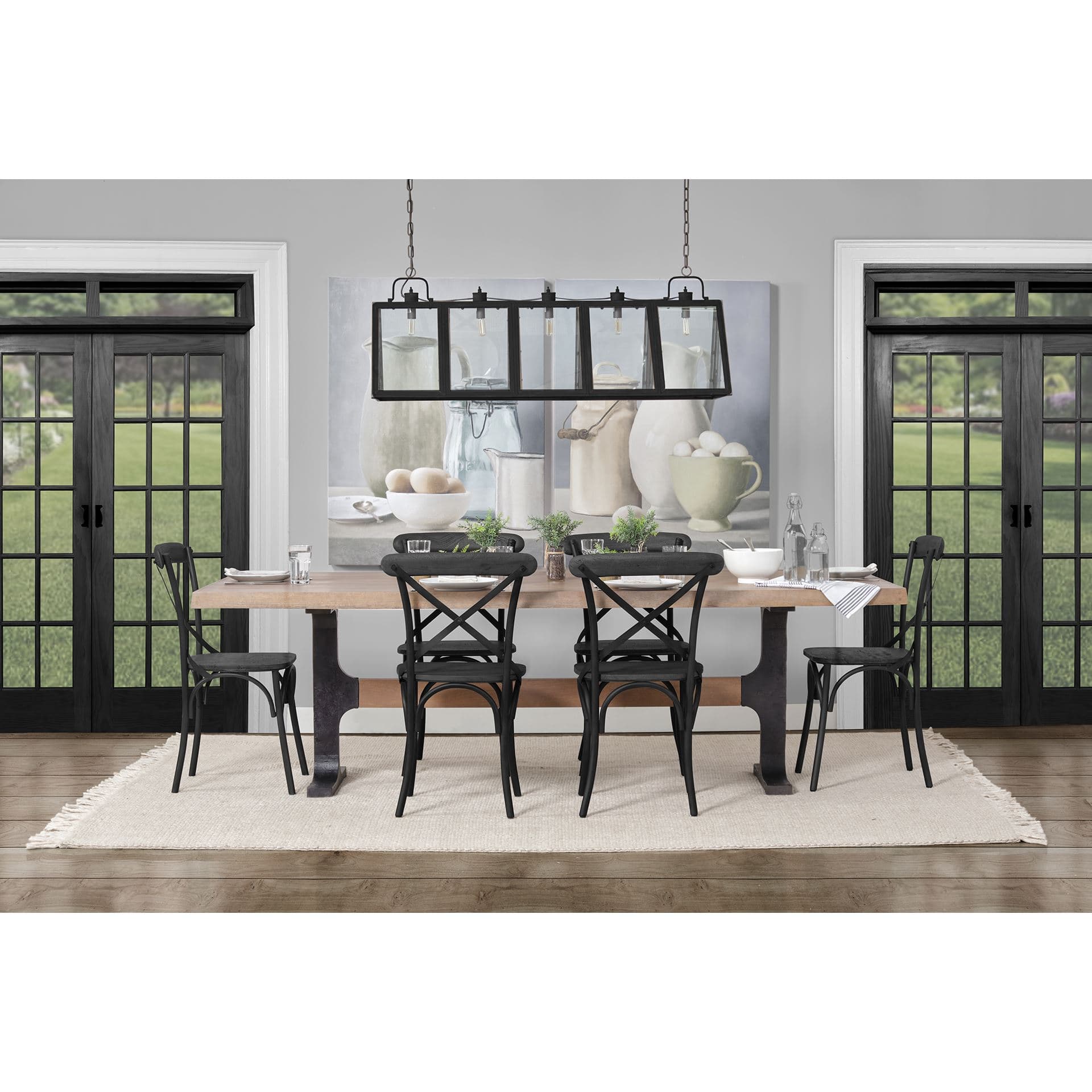Kitchen Collection by Mark Chandon a Hand Embellished Textured Canvas — in a styled room