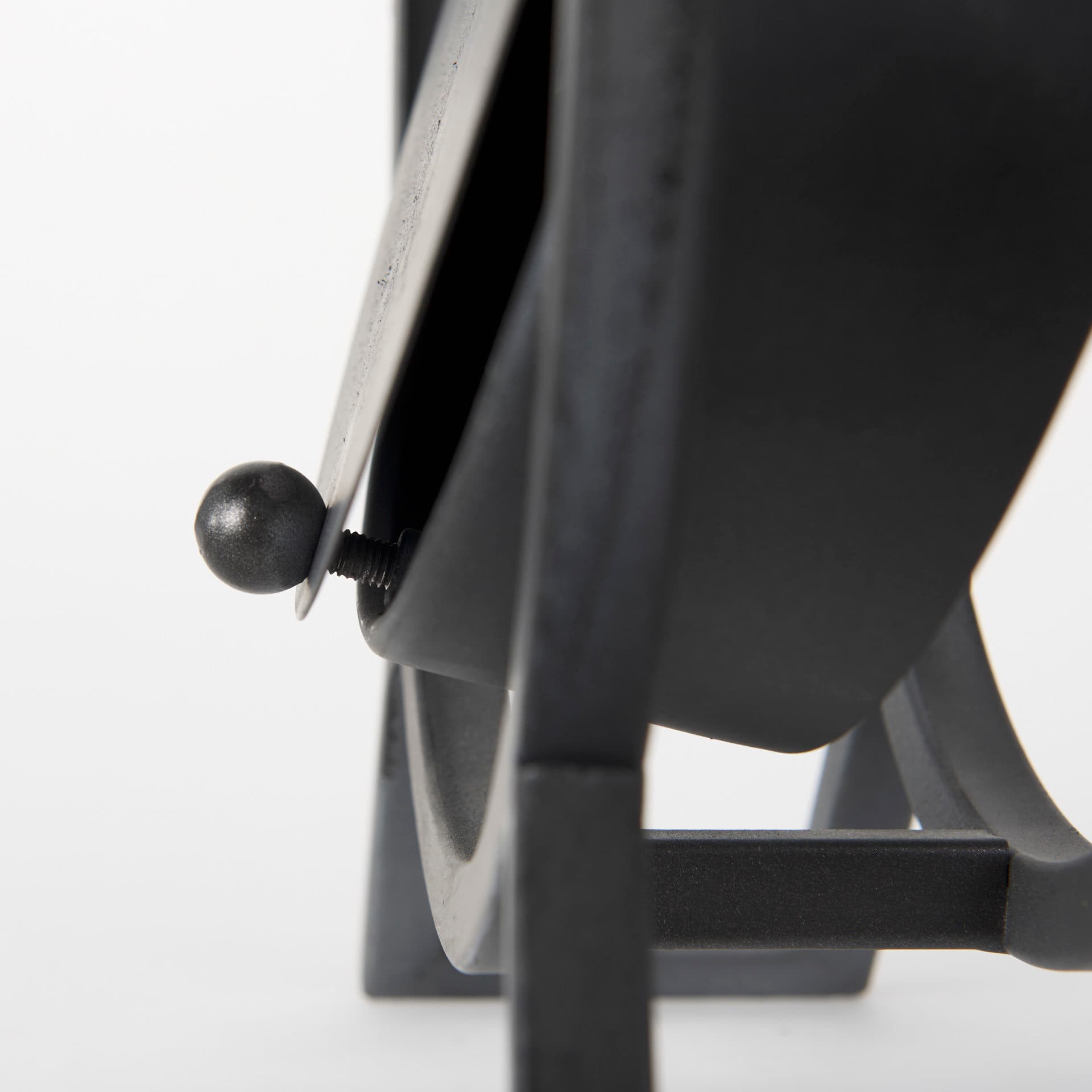 Gaston Gray Metal Circular Table Clock — product photograph