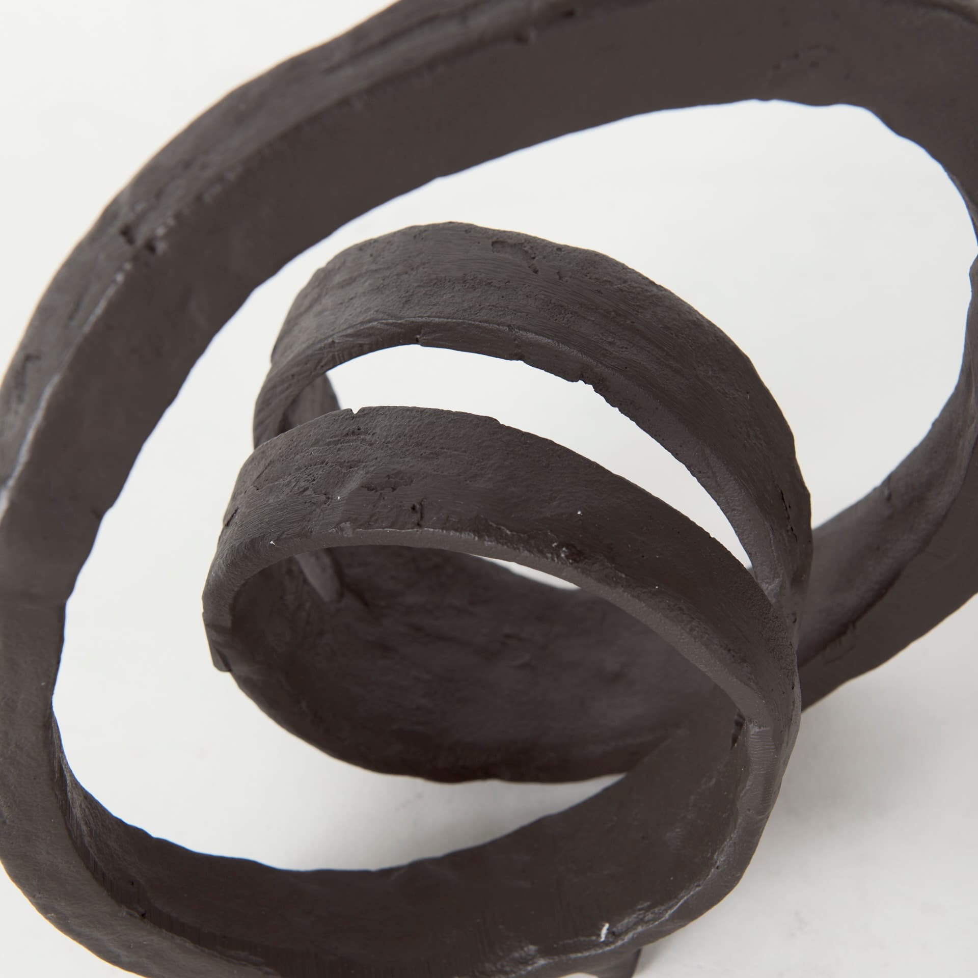 Stanislaw II Black Metal Infinite Ribbon Sculpture — product photograph