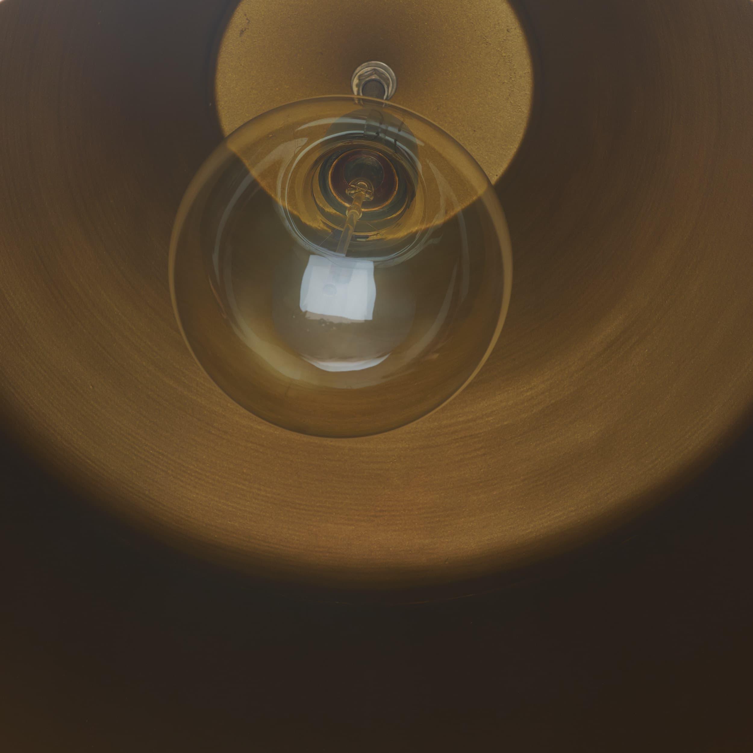 Keller Tall Antiqued Brass Metal 1-Light Pendant — product photograph