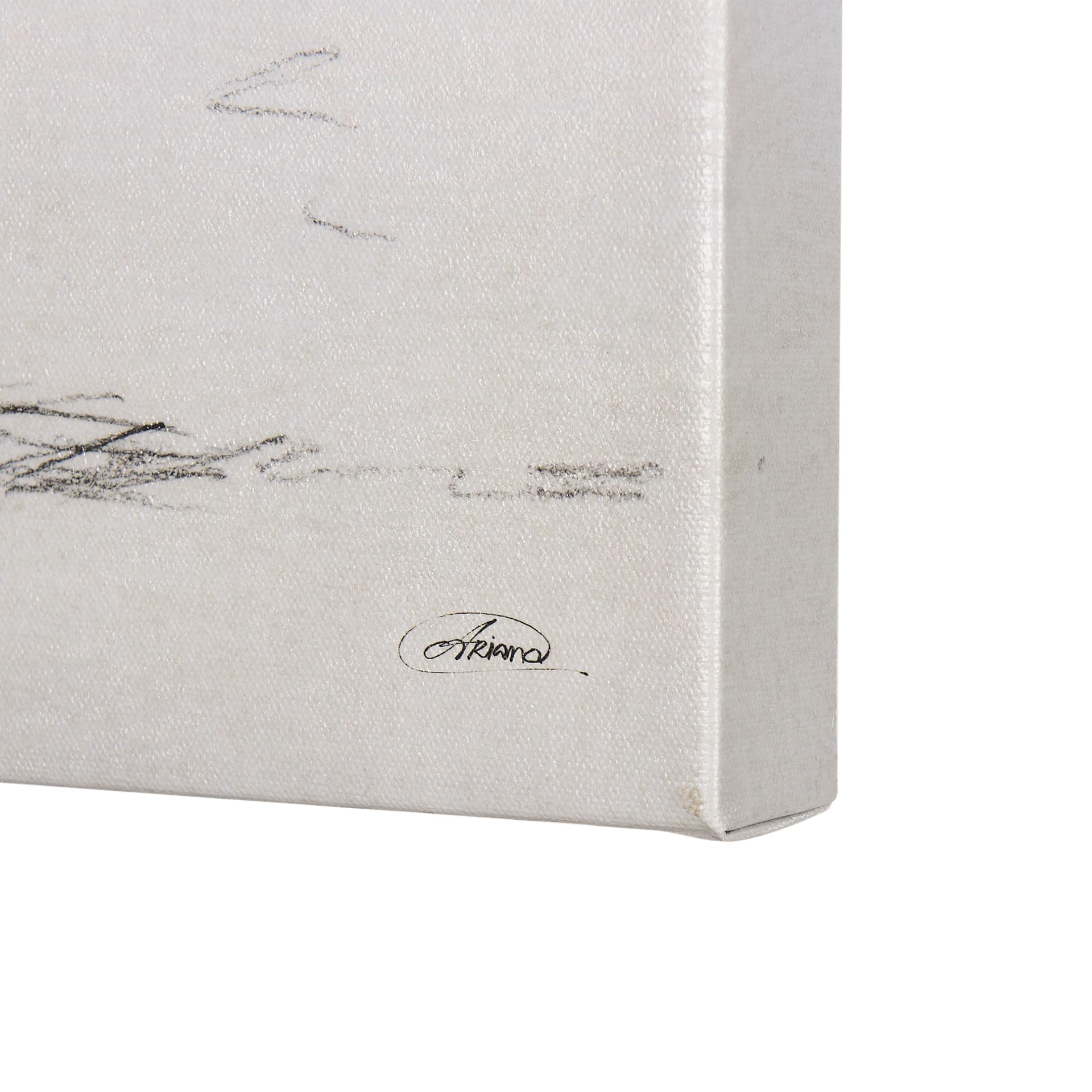Old West Collection IV (Cow Sketch) by Mercana Studio a Hand Embellished Textured Canvas — product photograph