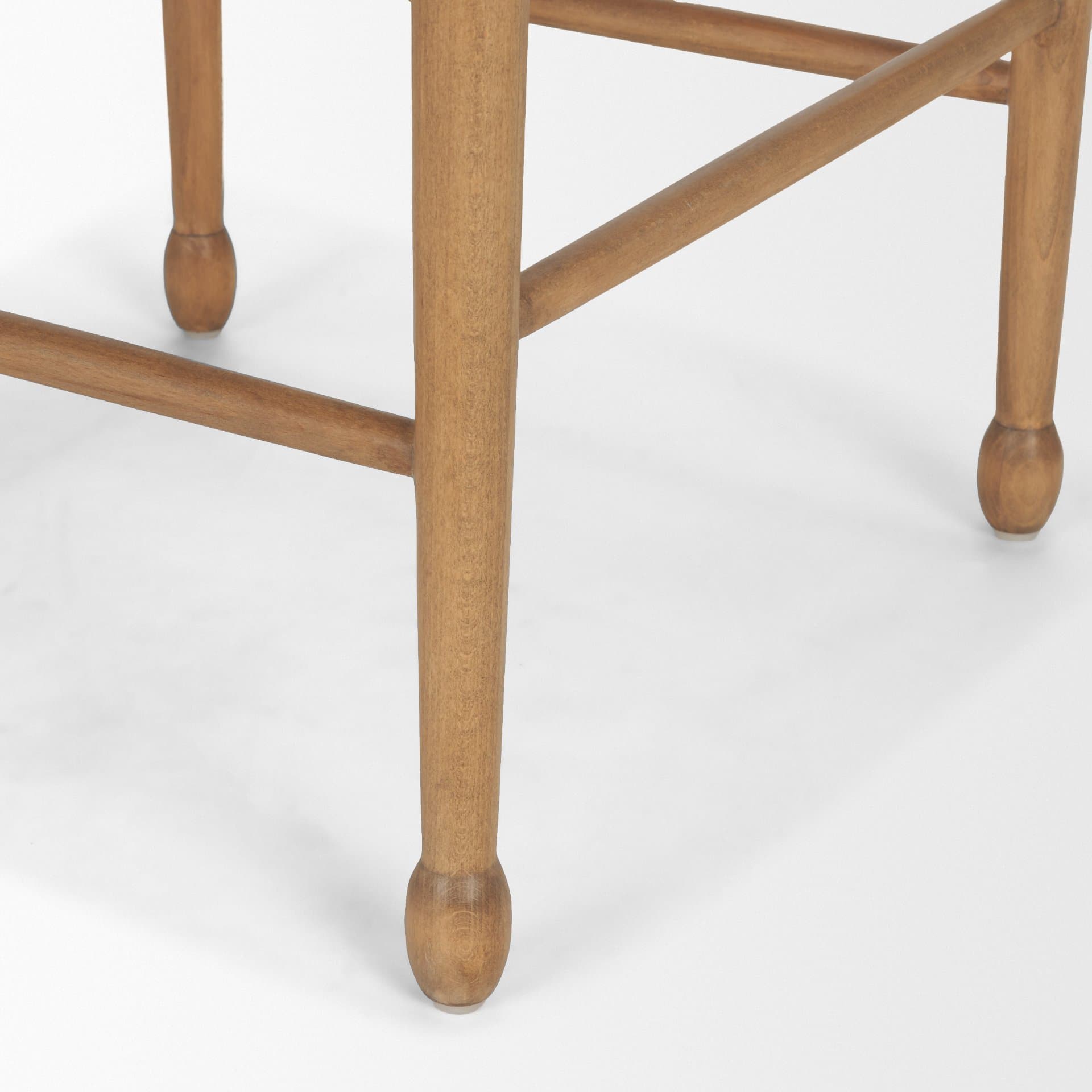 Brinley Backless 39in Seat Counter Stool | Paper Rope w/ Brown Wood — product photograph