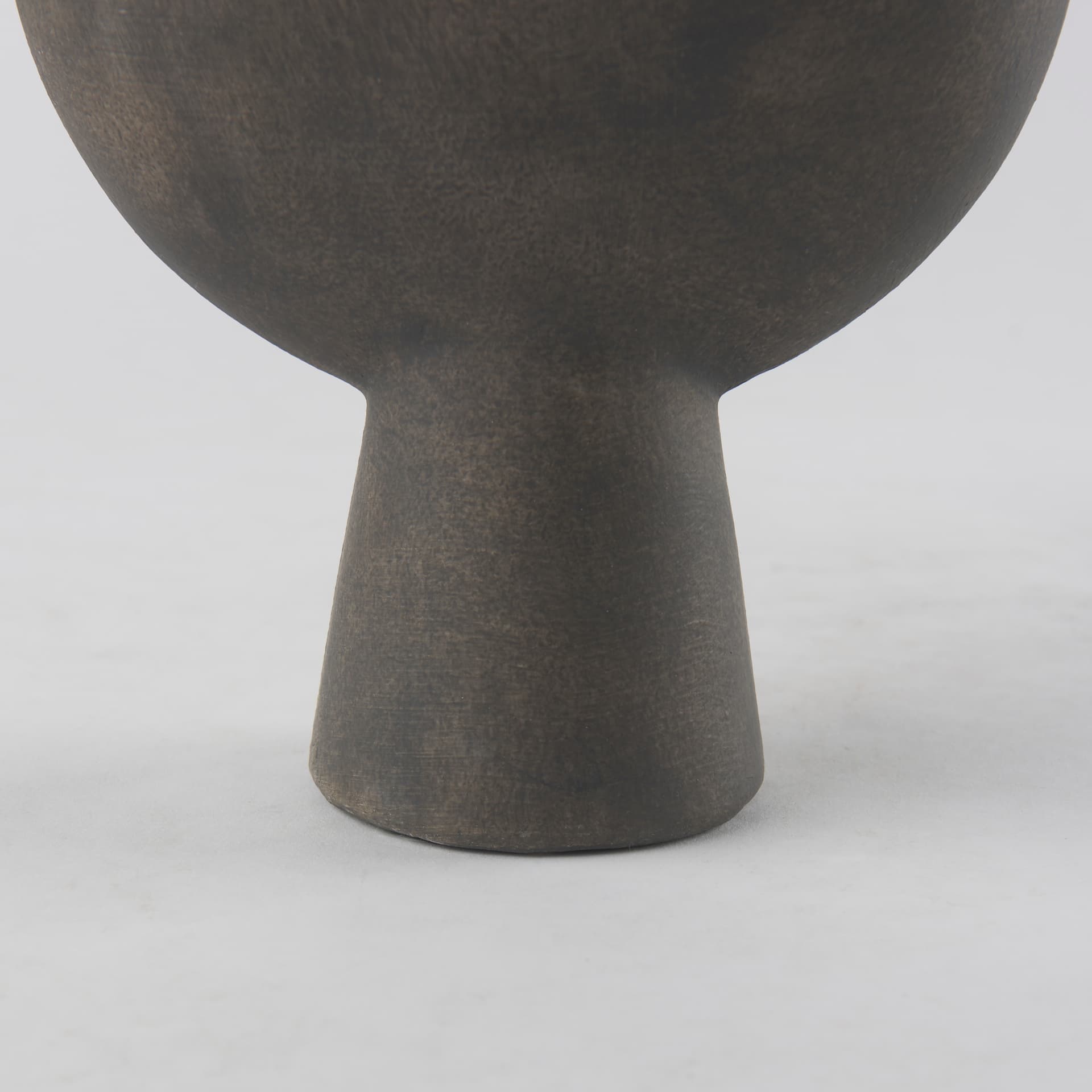 Kaz 6.7L x 5.5W x 11.2H Earthy Brown Ceramic Vase — product photograph