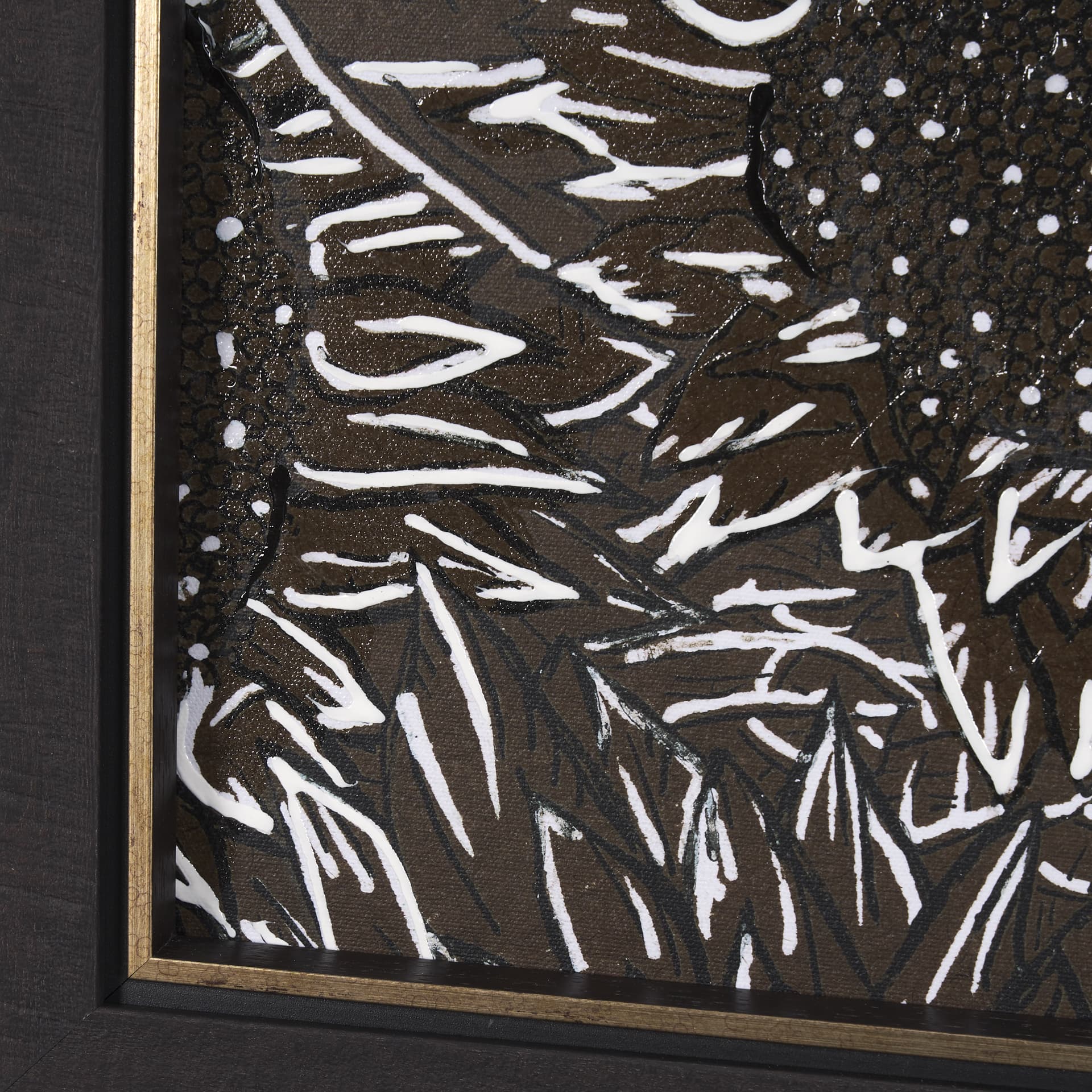 Sunflower Fest III by Mercana Studio a Hand Embellished Textured Framed Art Print — product photograph