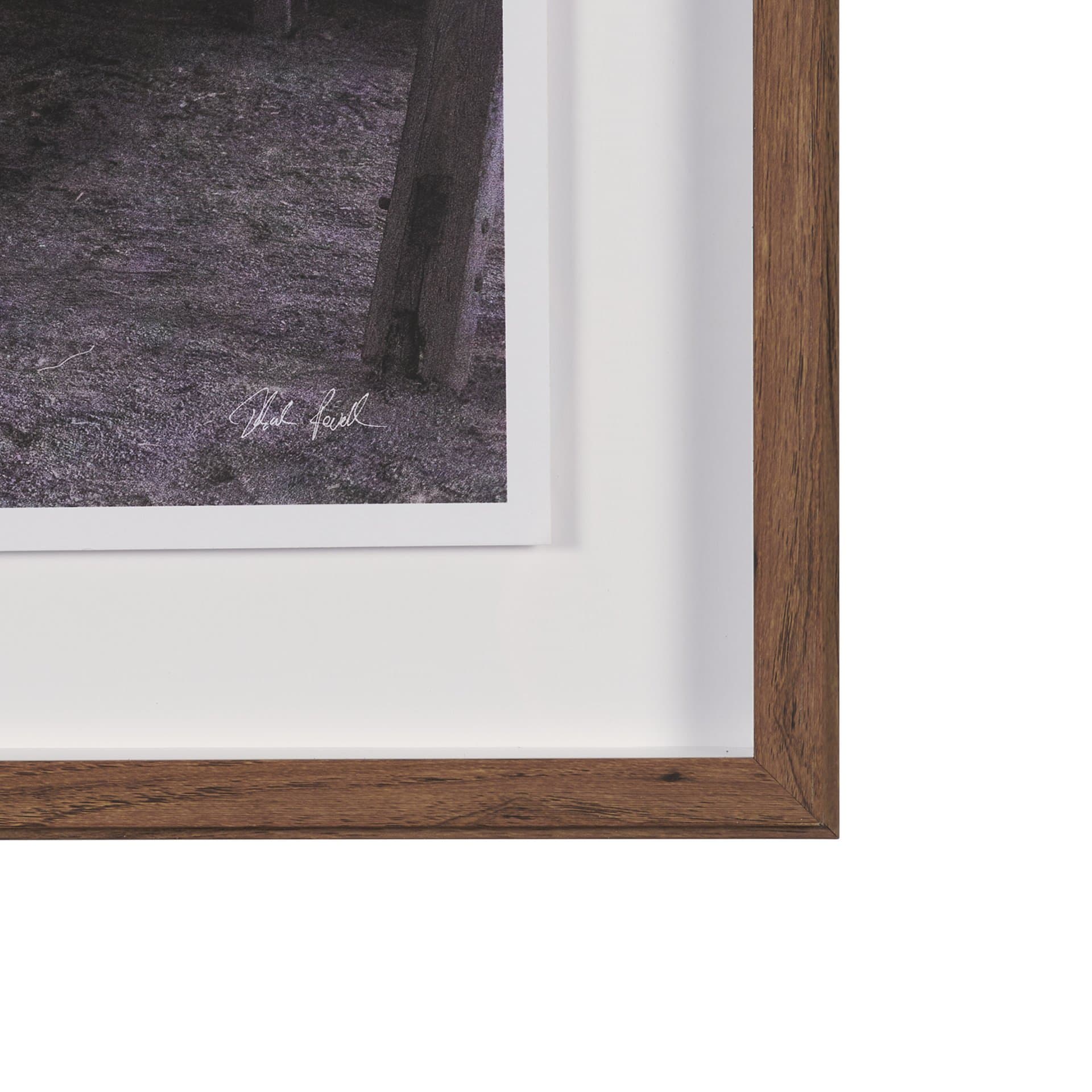 Canoe Barn by Deborah Revell Hand Embelished Framed Art Print Matted under Glass — product photograph