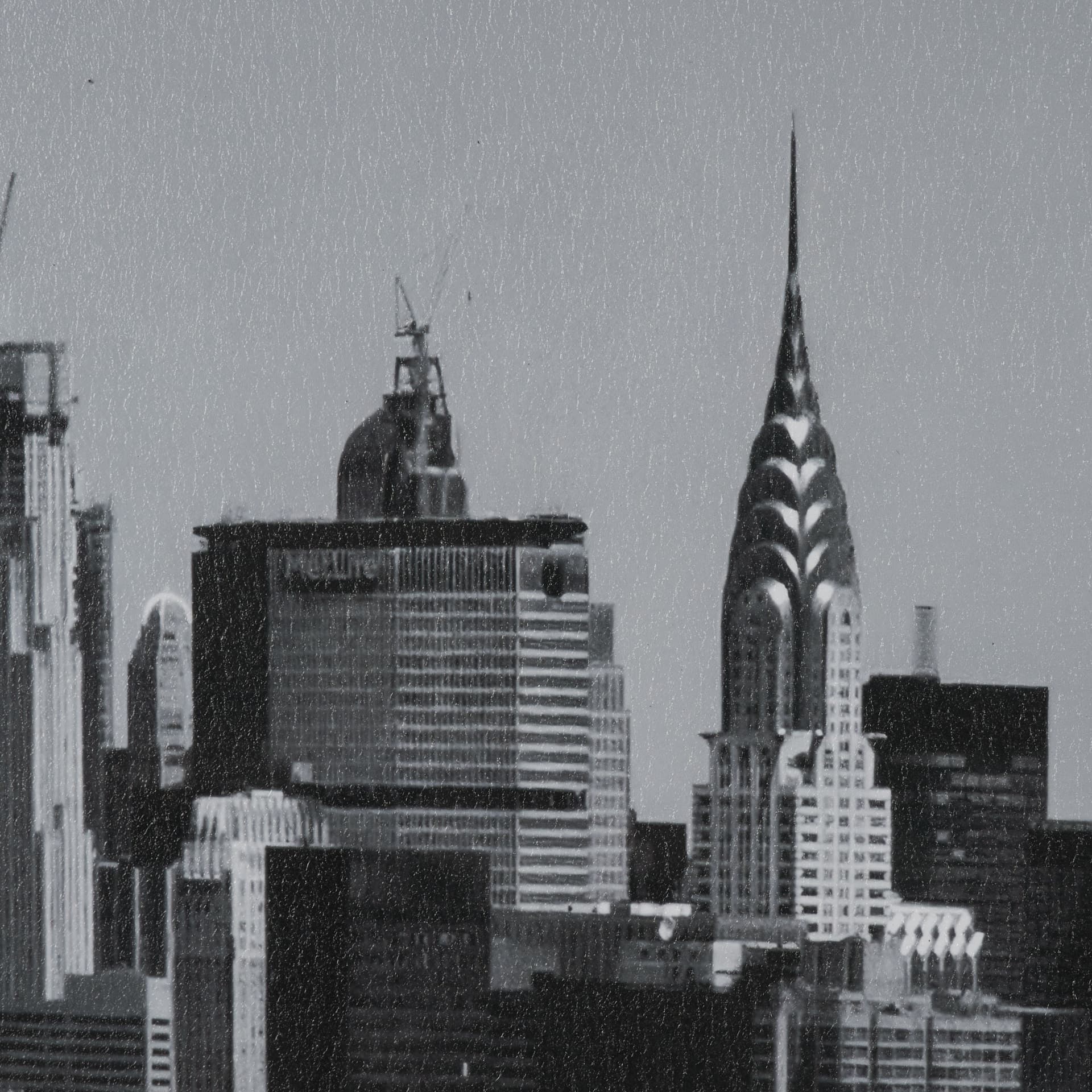 Midtown Manhattan Skyline (Set of 3) by Richard Silver Textured Framed Art Print Matted under Glass — product photograph