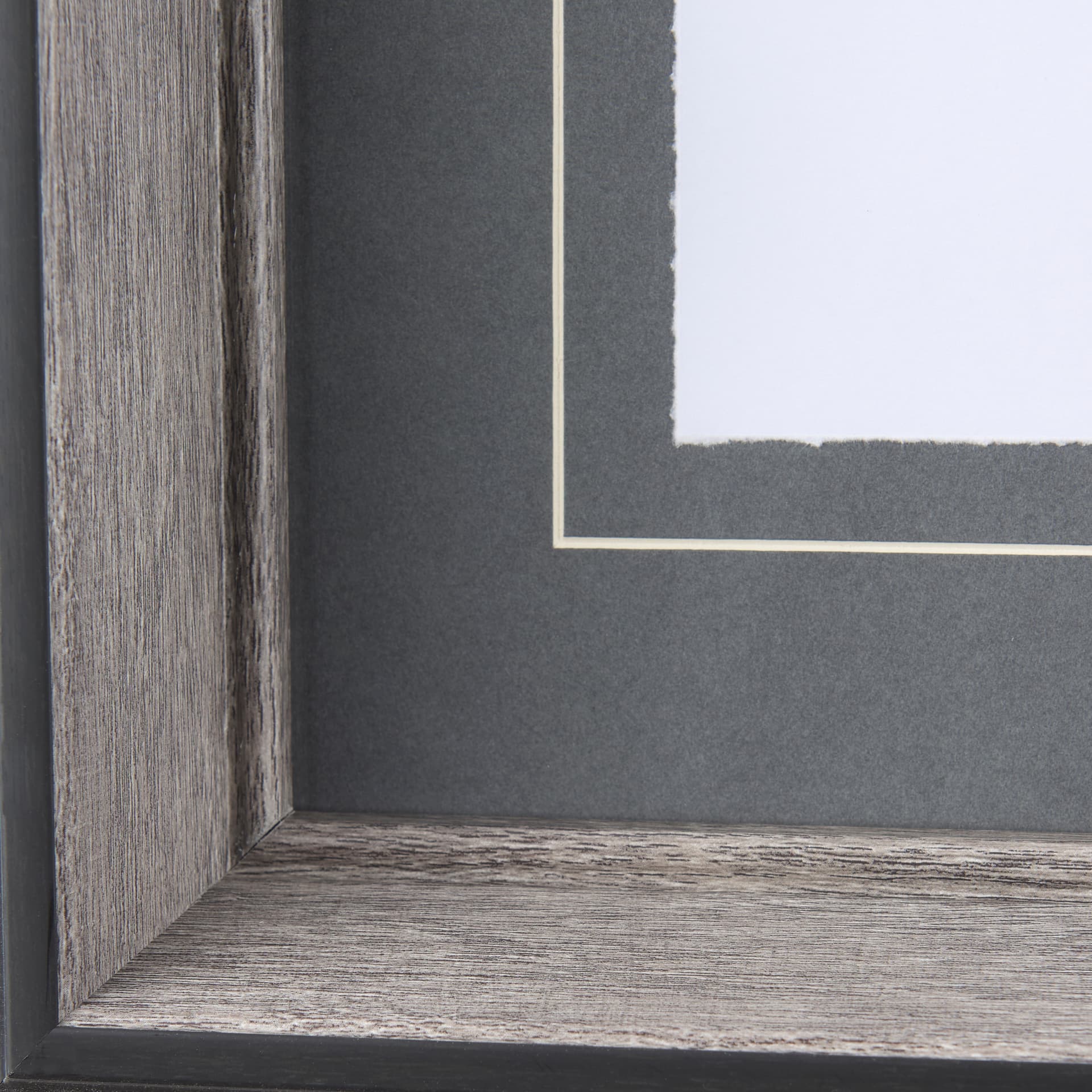 Eastern Blue BW IV by Mercana Studio a Hand Embellished Textured Framed Art Print Matted under Glass — product photograph