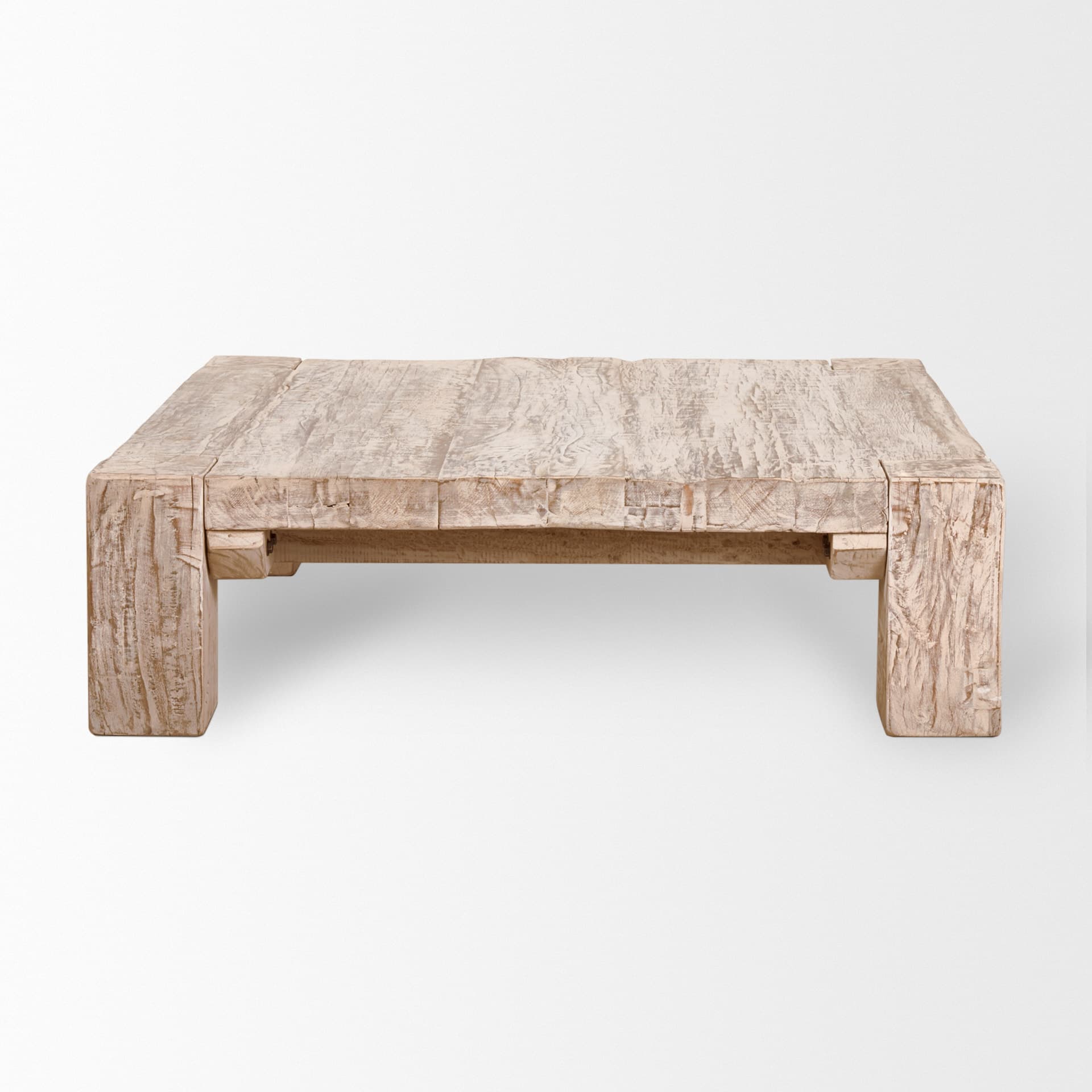 McArthur 48x48 Square Reclaimed Solid Wood Coffee Table — product photograph