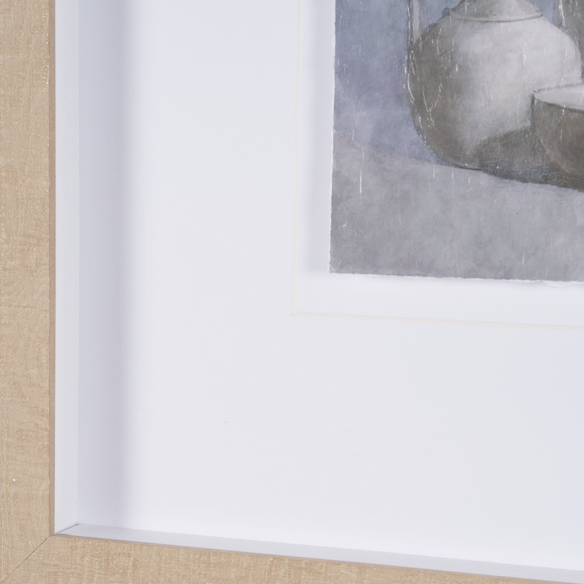 Studies in White and Ash: Study IV by Mercana Studio Textured Framed Artwork Matted under Glass — product photograph