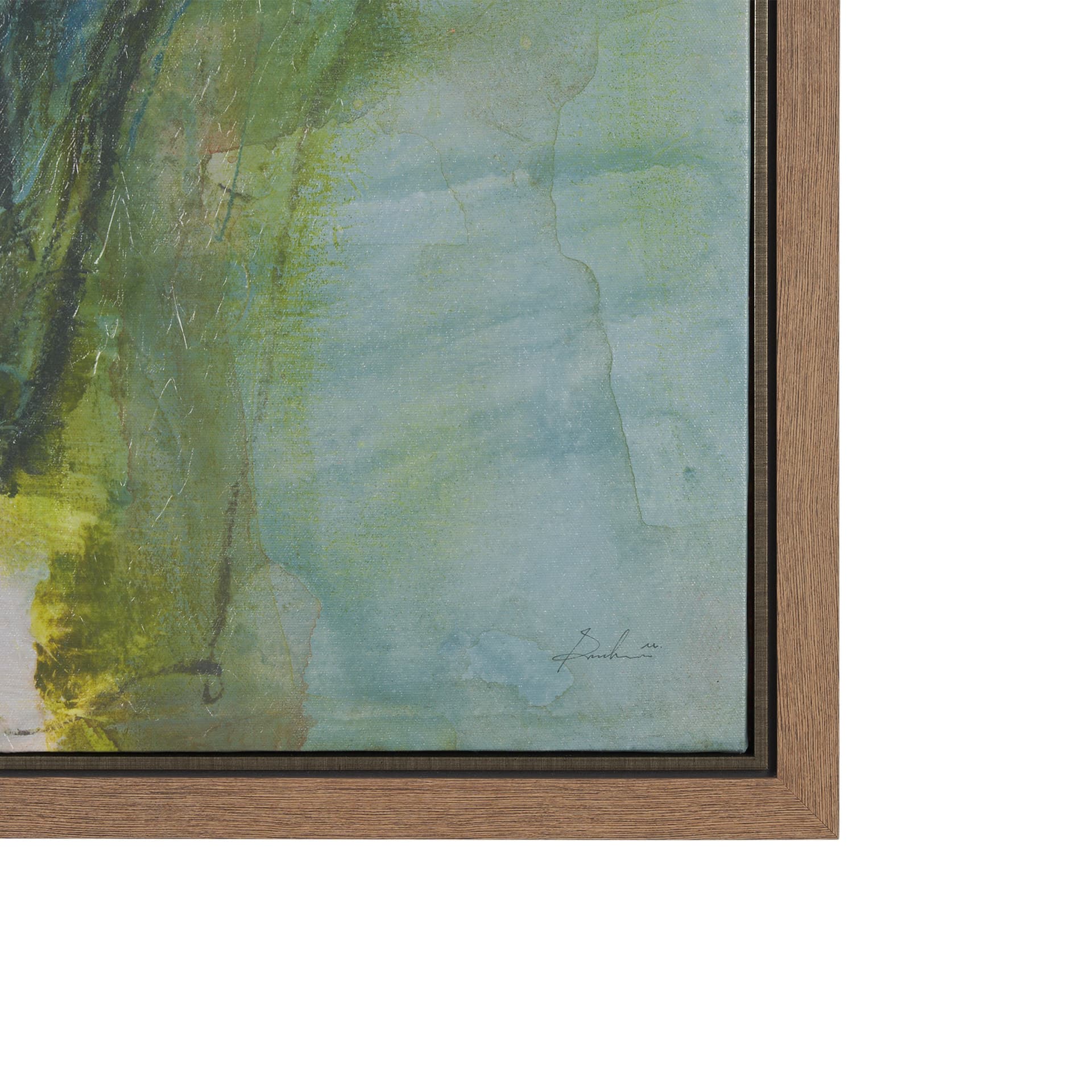 Aromatic Magnolia by Mercana Studio a Hand Embellished Textured Framed Canvas — product photograph