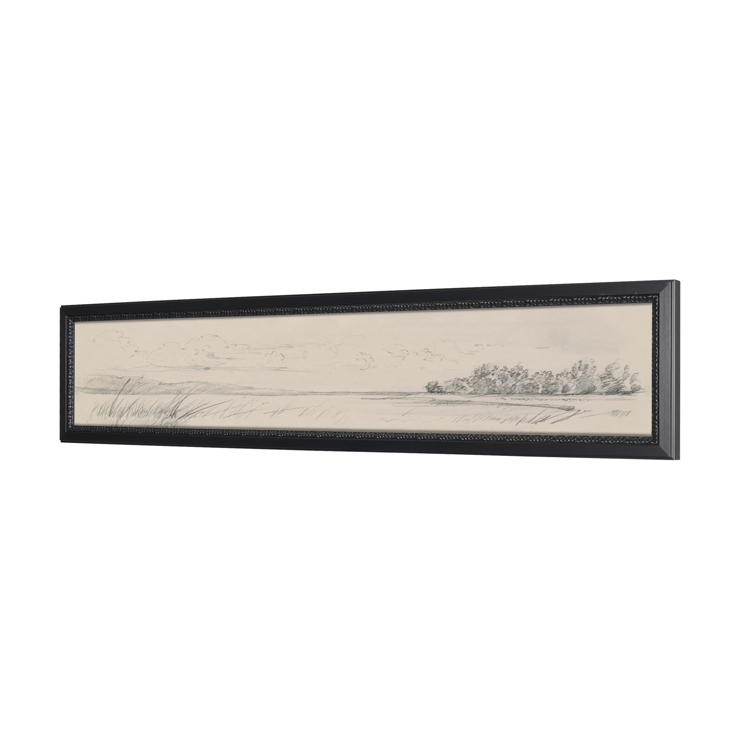 Landscape in Graphite No.3 by Mercana Studio Textured Framed Artwork Matted — product photograph