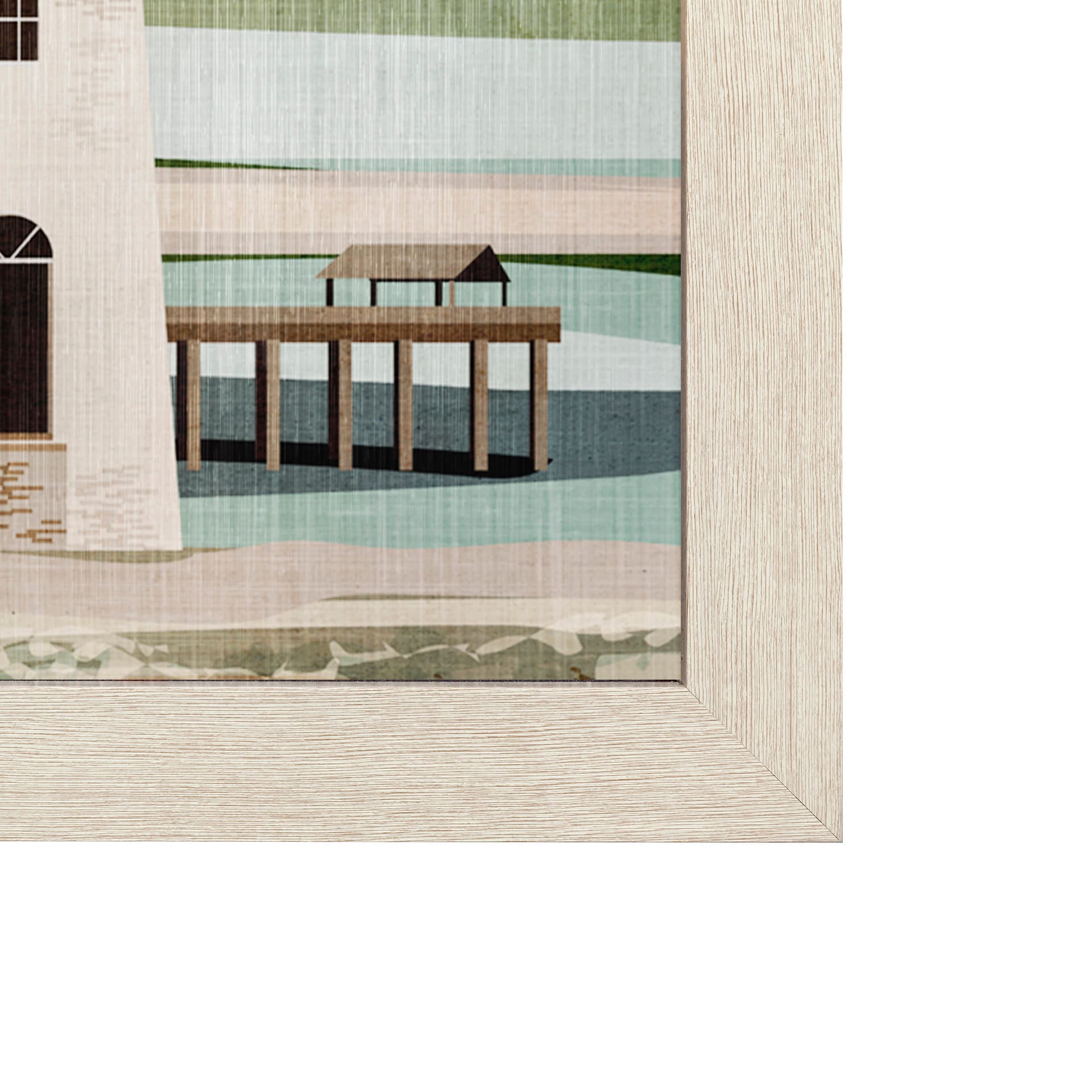 Georgia Go USA (L) by Mercana Studio a Hand Embellished Decograph Framed Art Print — product photograph