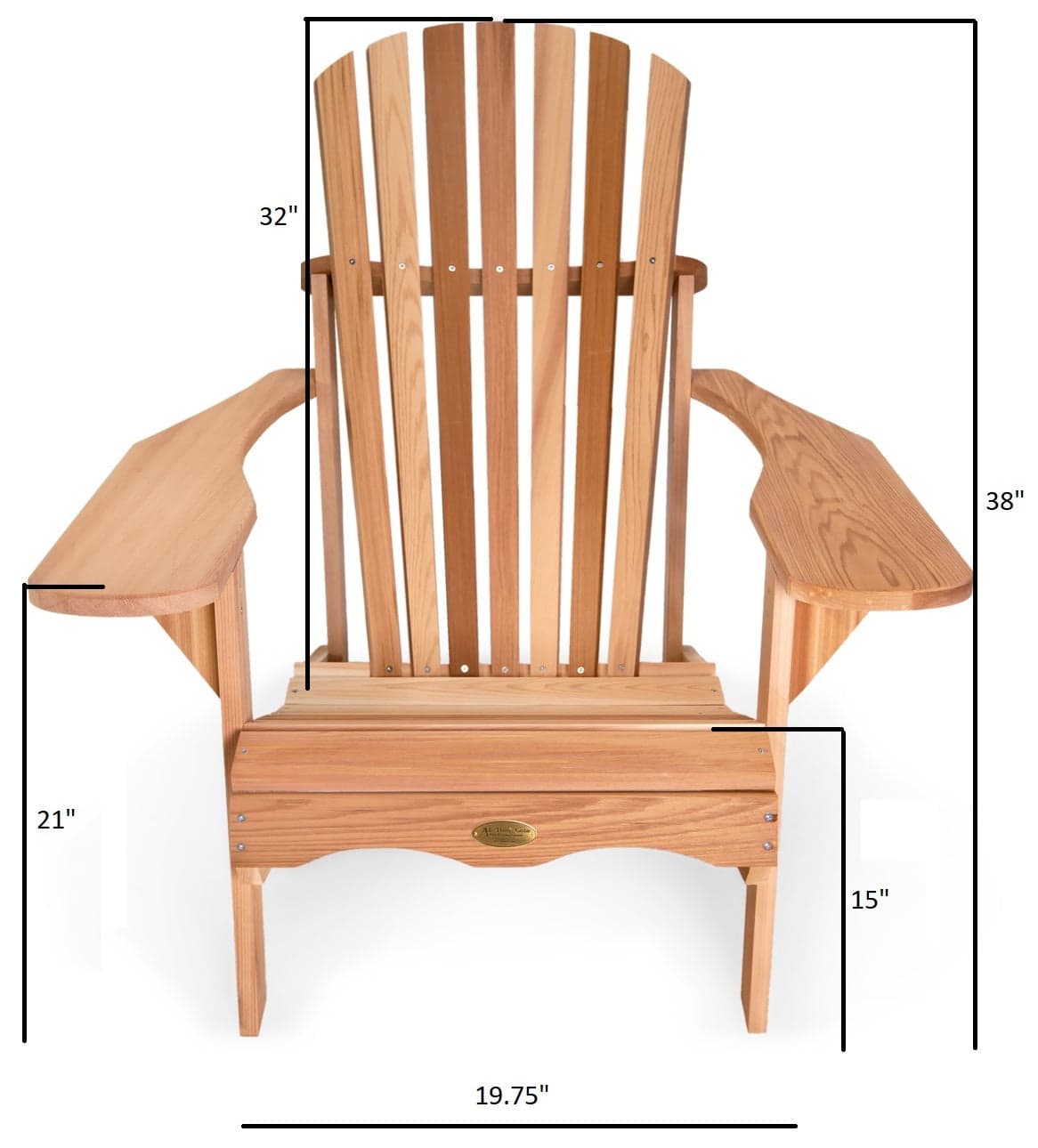 Adirondack Cedar Patio Chair — product photograph