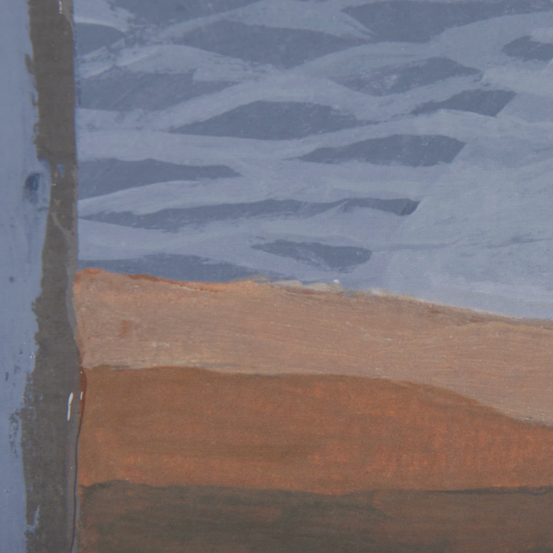 Gray Day by Mercana Studio a Hand Embellished Textured Framed Art Print Matted under Glass — product photograph