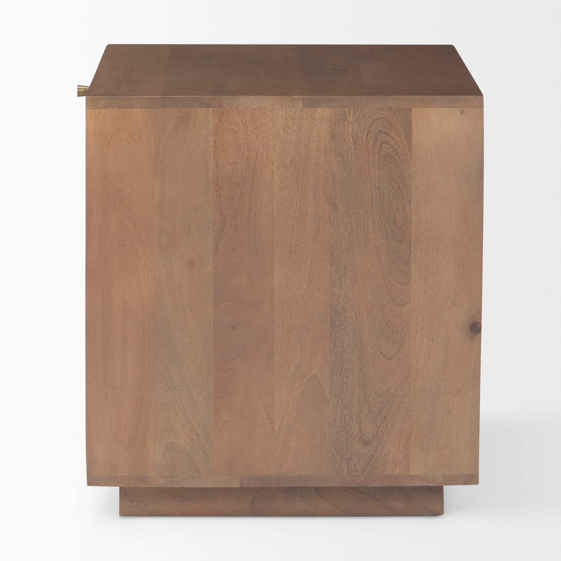 Grier Medium Brown Wood w/ Cane End Table — product photograph
