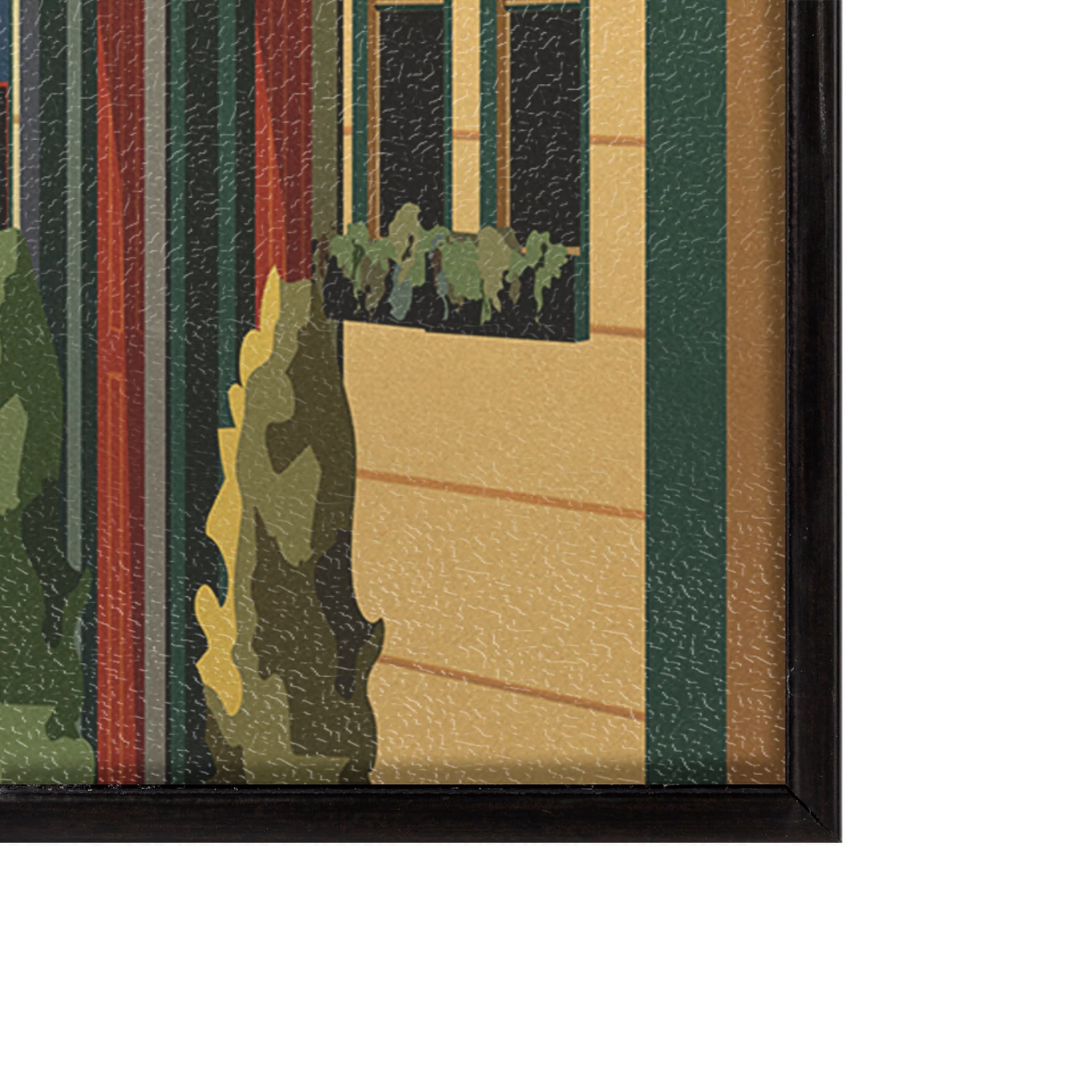 Halifax Go Canada (SM) by Mercana Studio a Hand Embellished Decograph Framed Art Print — product photograph