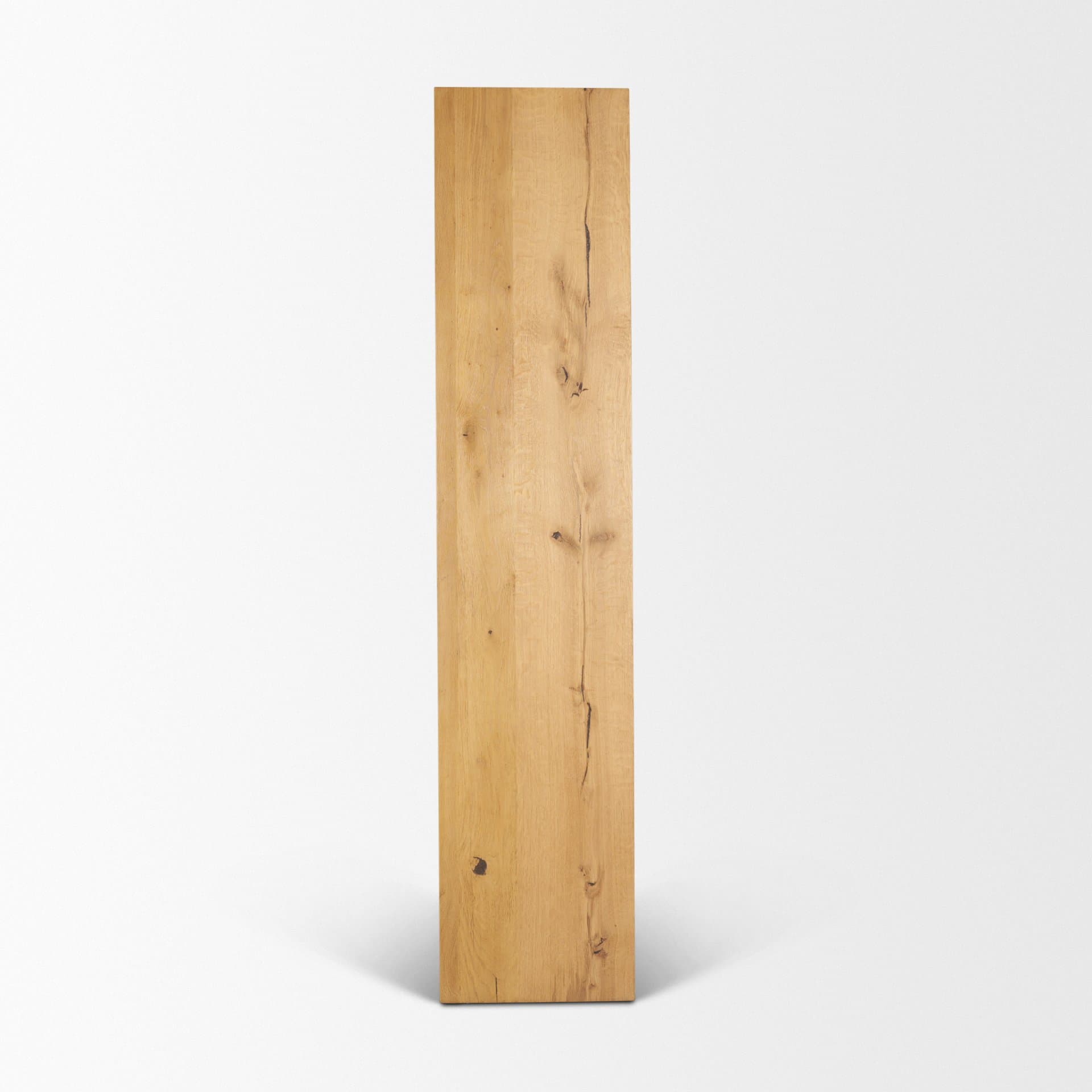 Belford 2-Door Open Light Brown Oak Wood Shelving Unit — product photograph