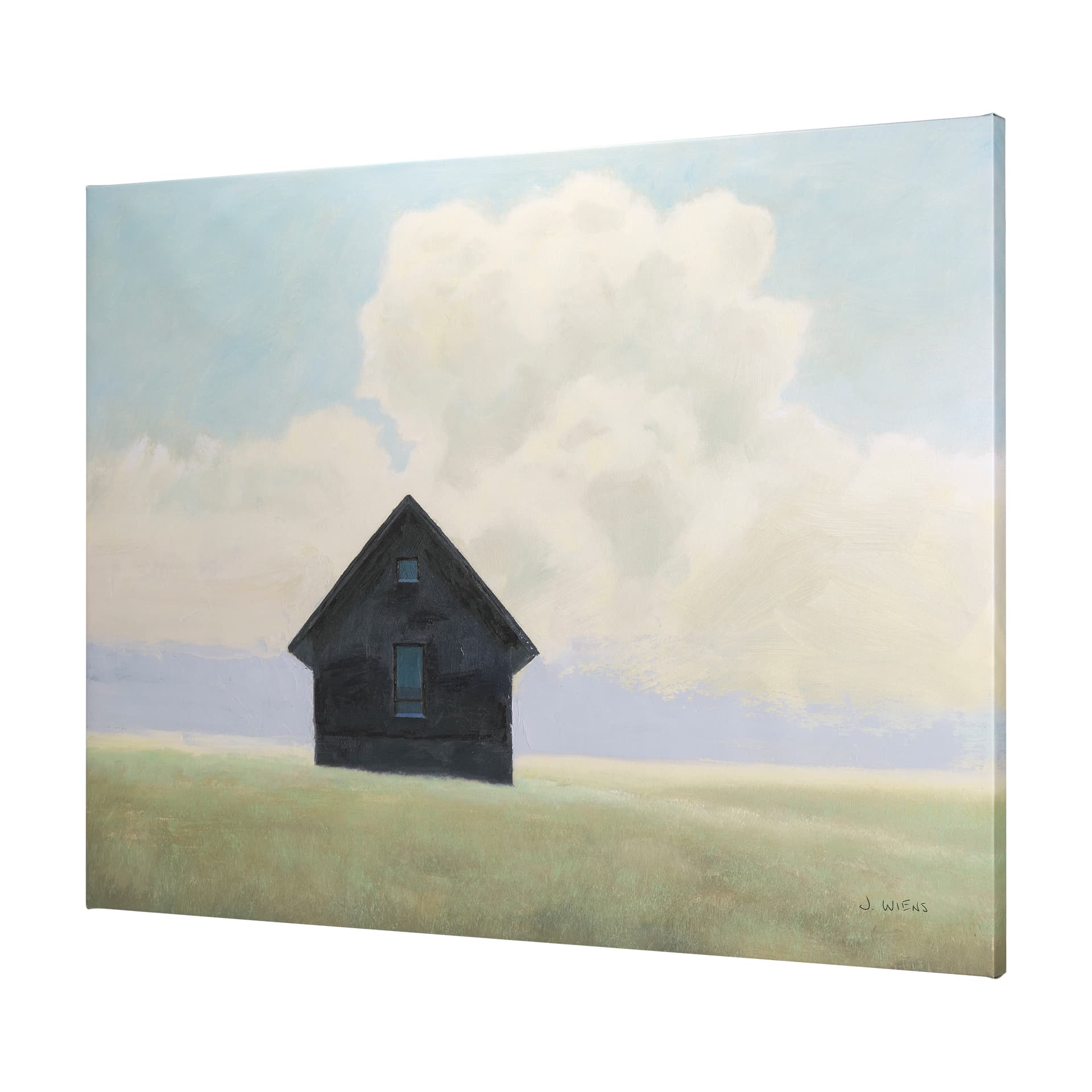 Lonely Landscape I by Mercana Studio a Hand Embellished Textured Canvas — product photograph