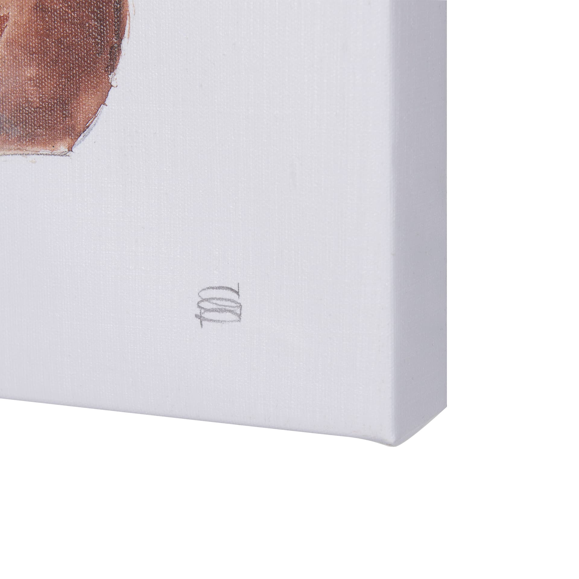 Vase Gray Lotus Pods by Mercana Studio a Hand Embellished Textured Canvas — product photograph