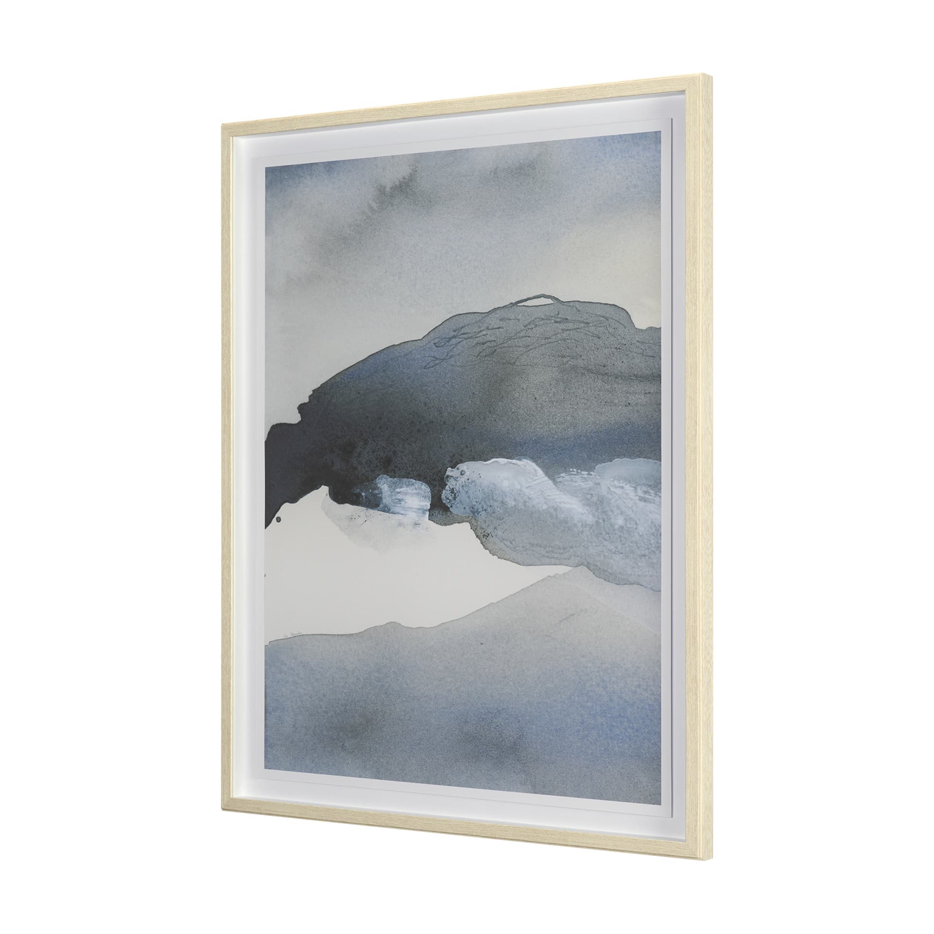 Broken Silence I Abstract by Mercana Studio a Hand Embellished Framed Print under Glass — product photograph