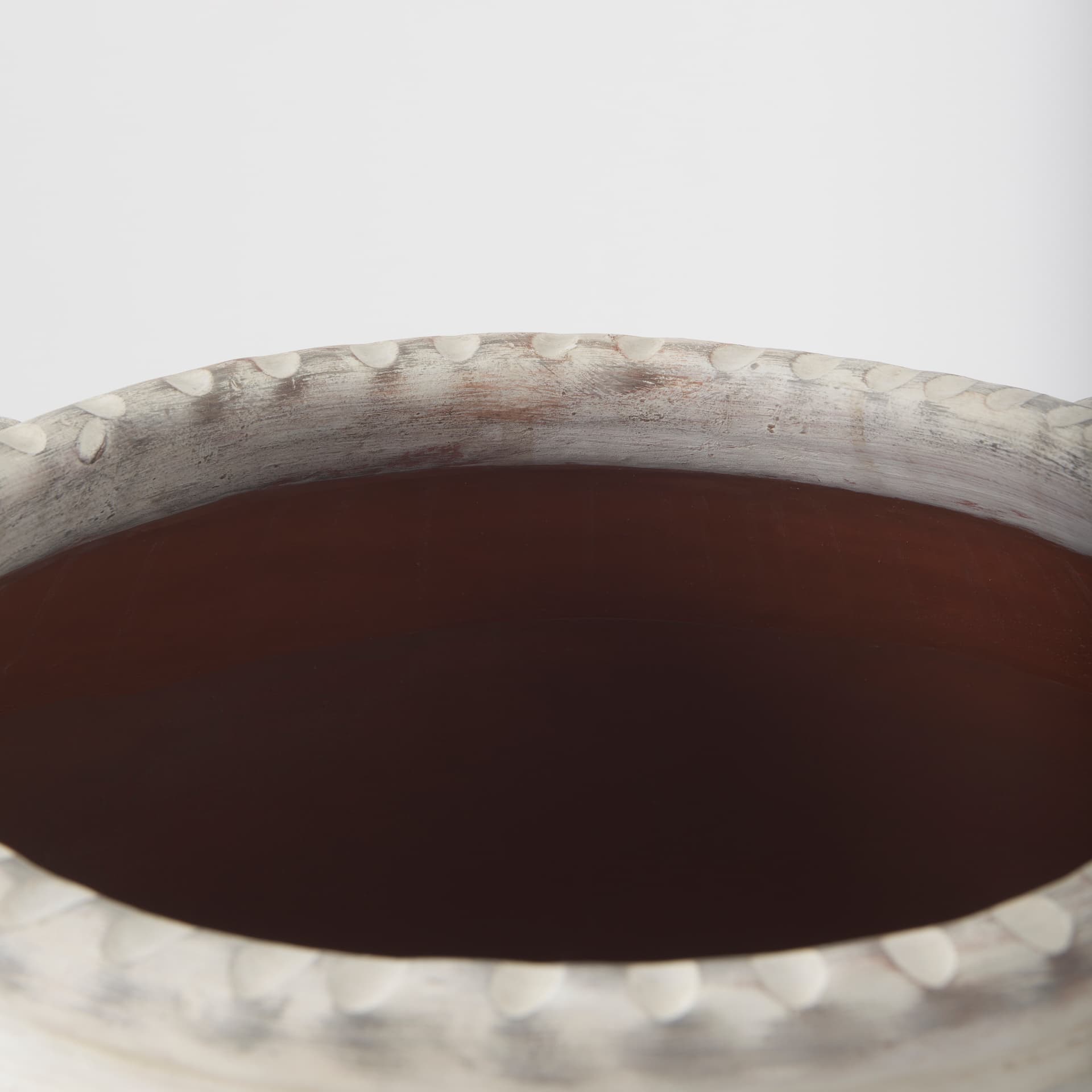 Misha 25.2L x 25.2W x 22.4H Cream Ceramic Floor Vase — product photograph