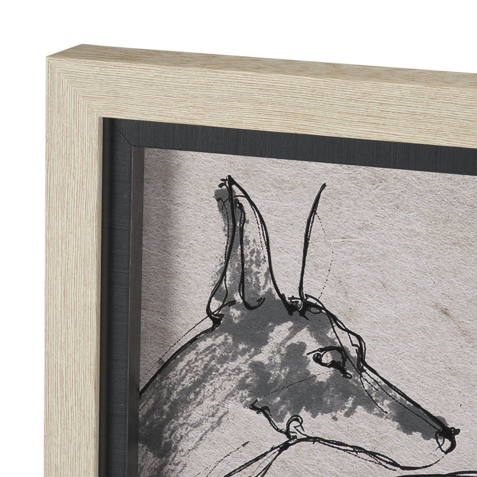Dog Sketches II by Mercana Studio Hand Embelished Framed Artwork Matted under Glass — product photograph