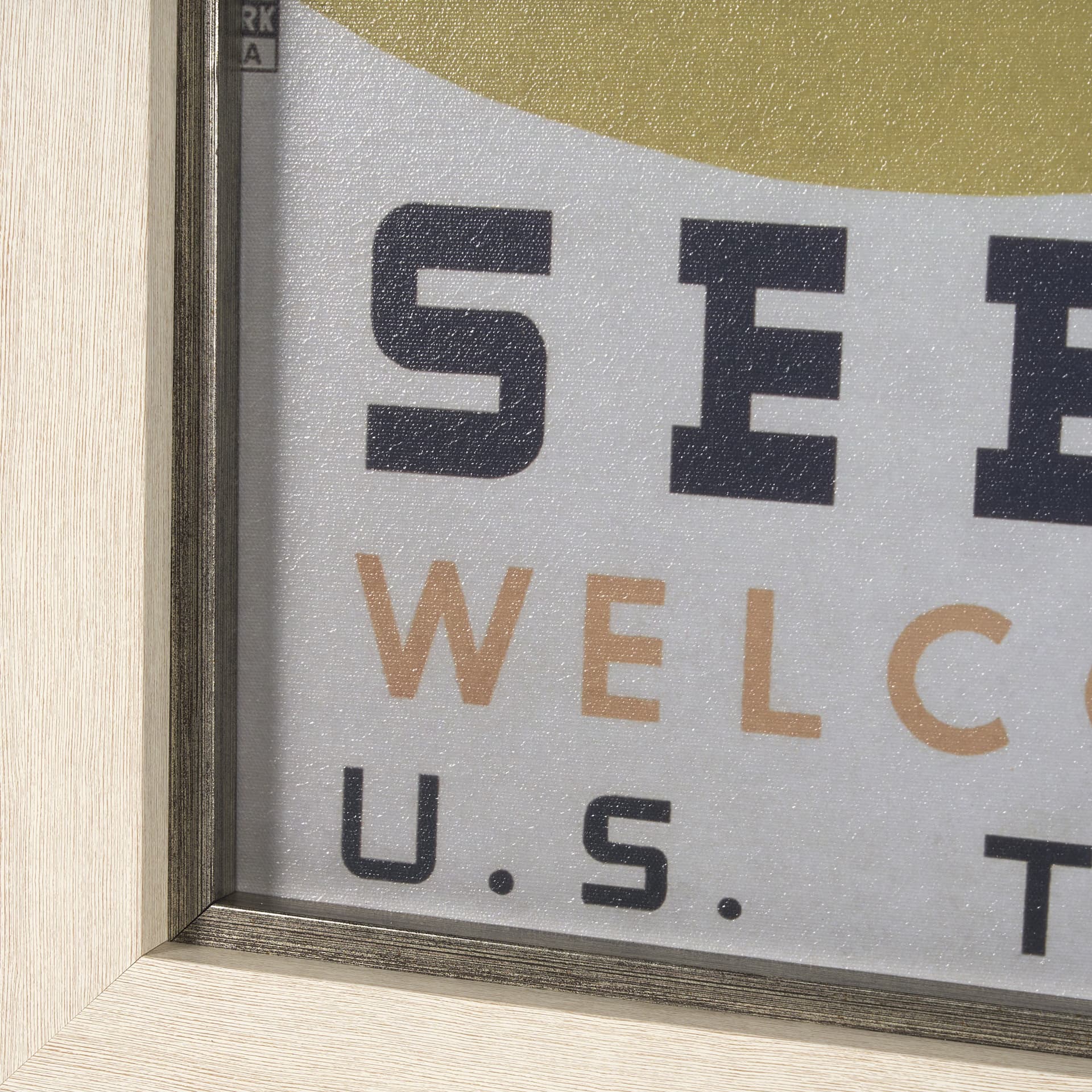 See America by Vintage Collection a Hand Embellished Textured Framed Art Print — product photograph