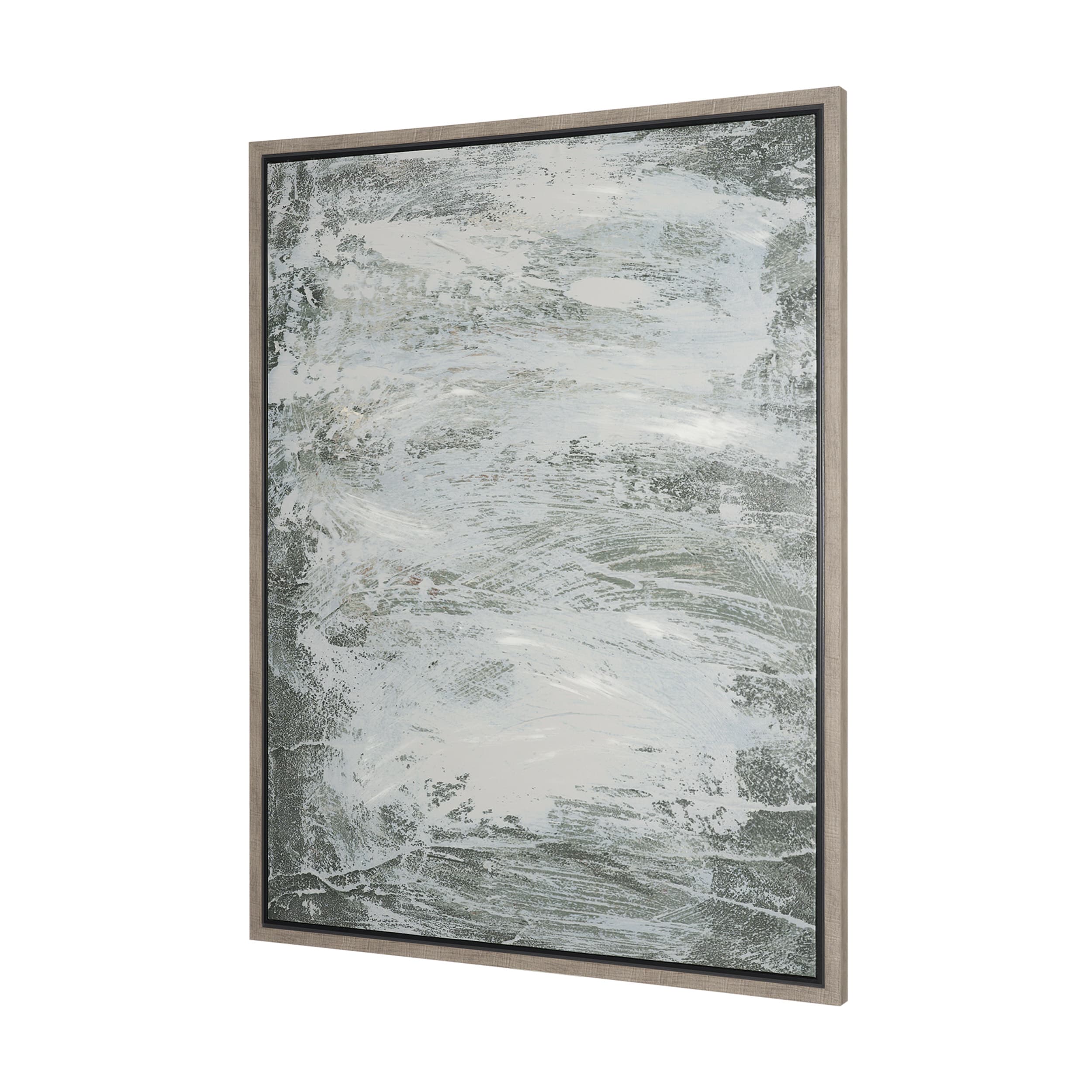 Verdant II by Mercana Studio Hand-Embellished Textured Framed Canvas Artwork — product photograph