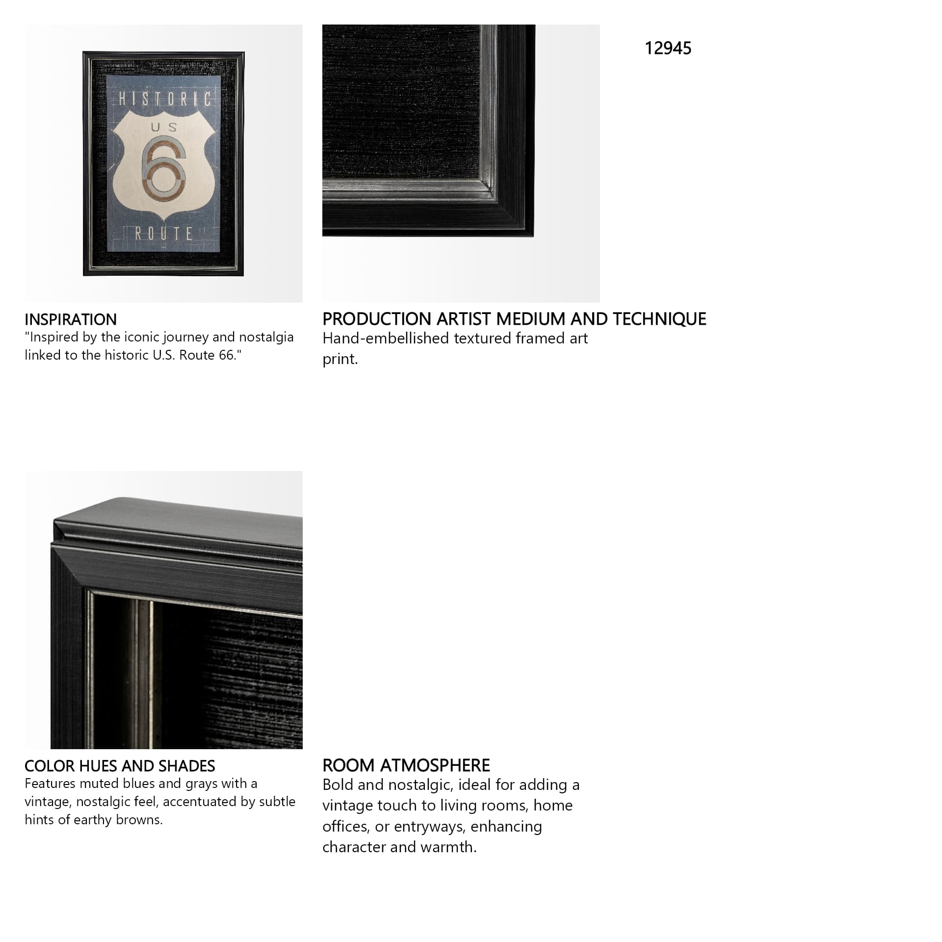 Value Collector 6 by Mercana Studio a Hand Embellished Textured Framed Art Print — in a styled room