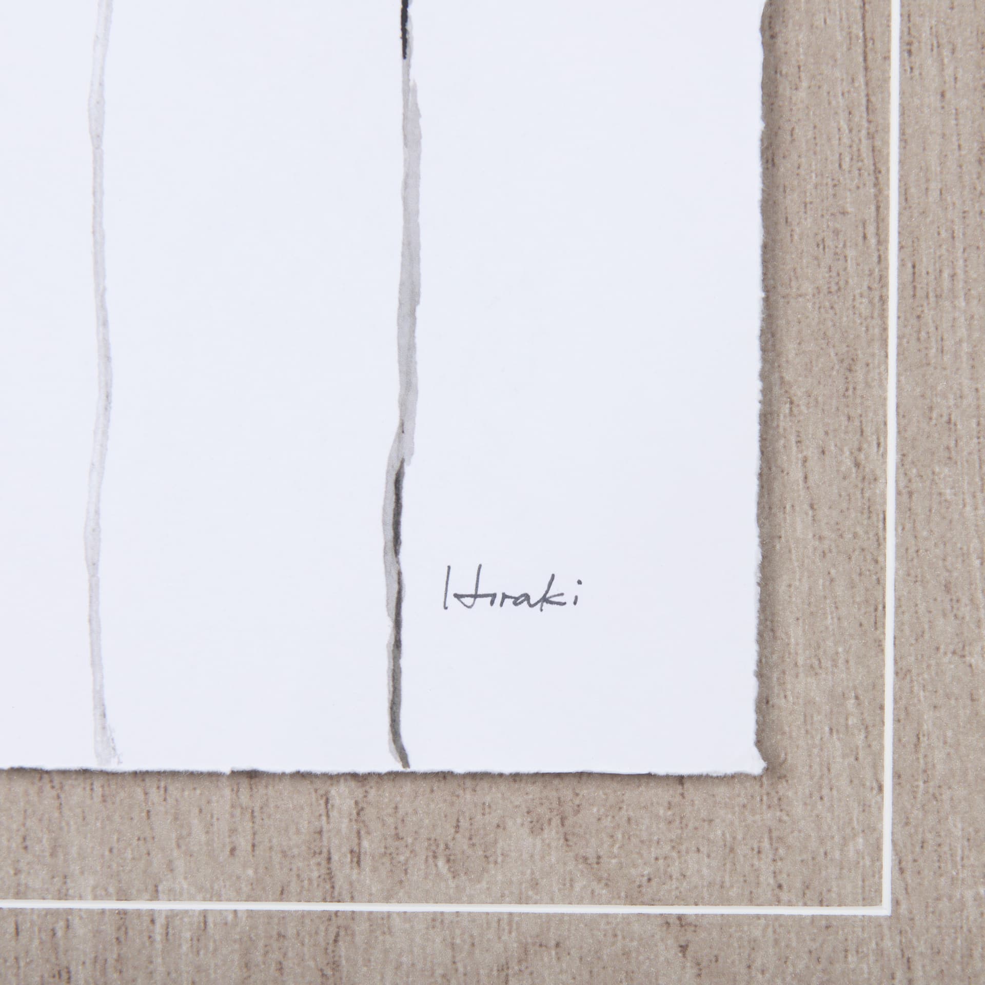 Feather Collection by Mercana Studio a Hand Embellished Textured Framed Art Print Matted under Glass — product photograph