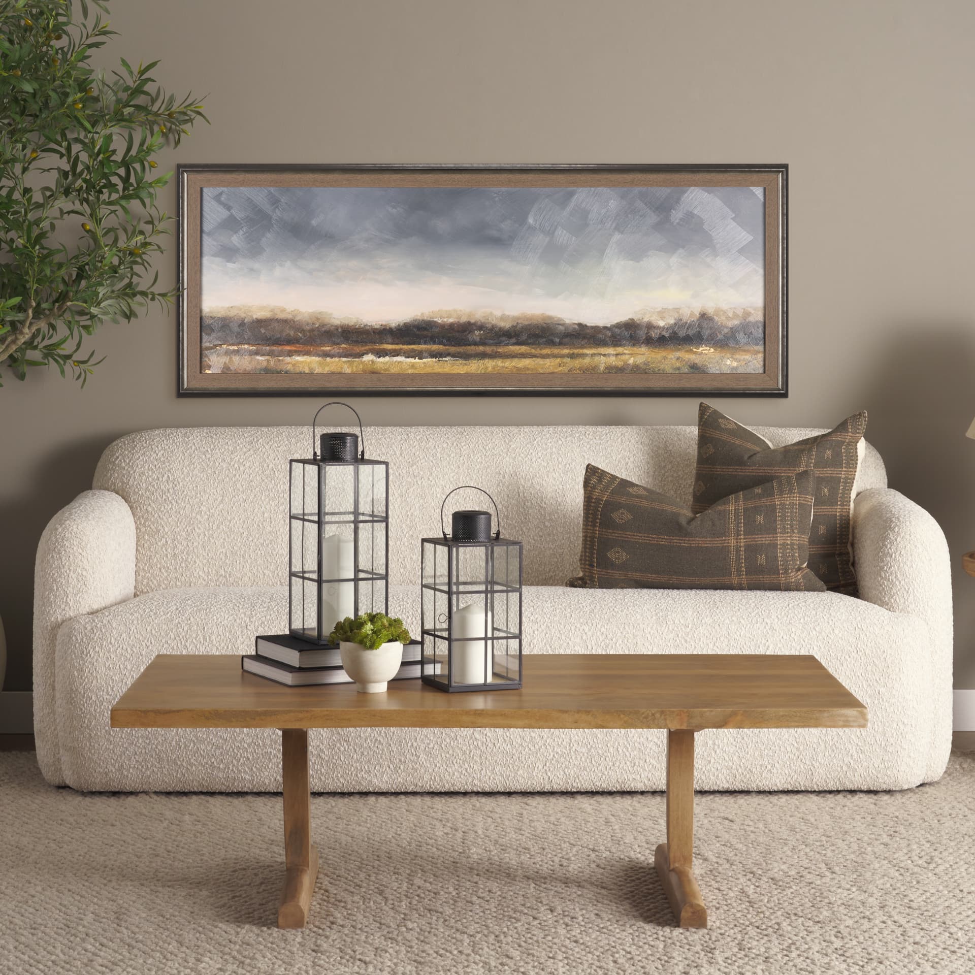 Rainy Landscape by Mercana Studio a Hand Embelished Textured Framed Art Print — product photograph