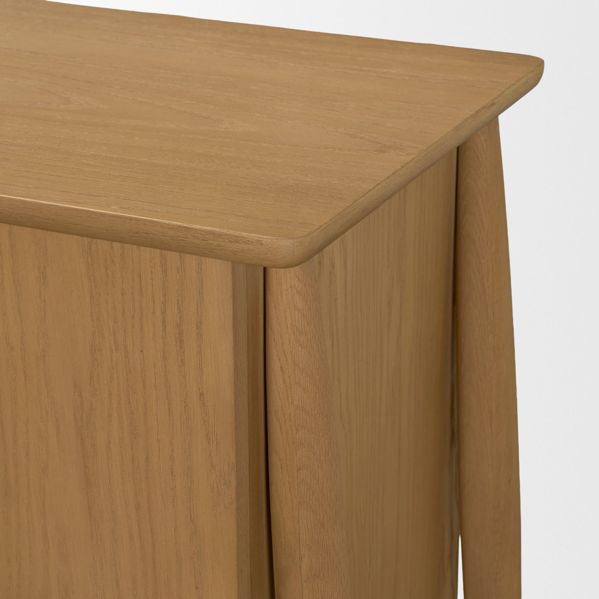 Hollis Warm Brown Wood 4-Door Closed Sideboard — product photograph