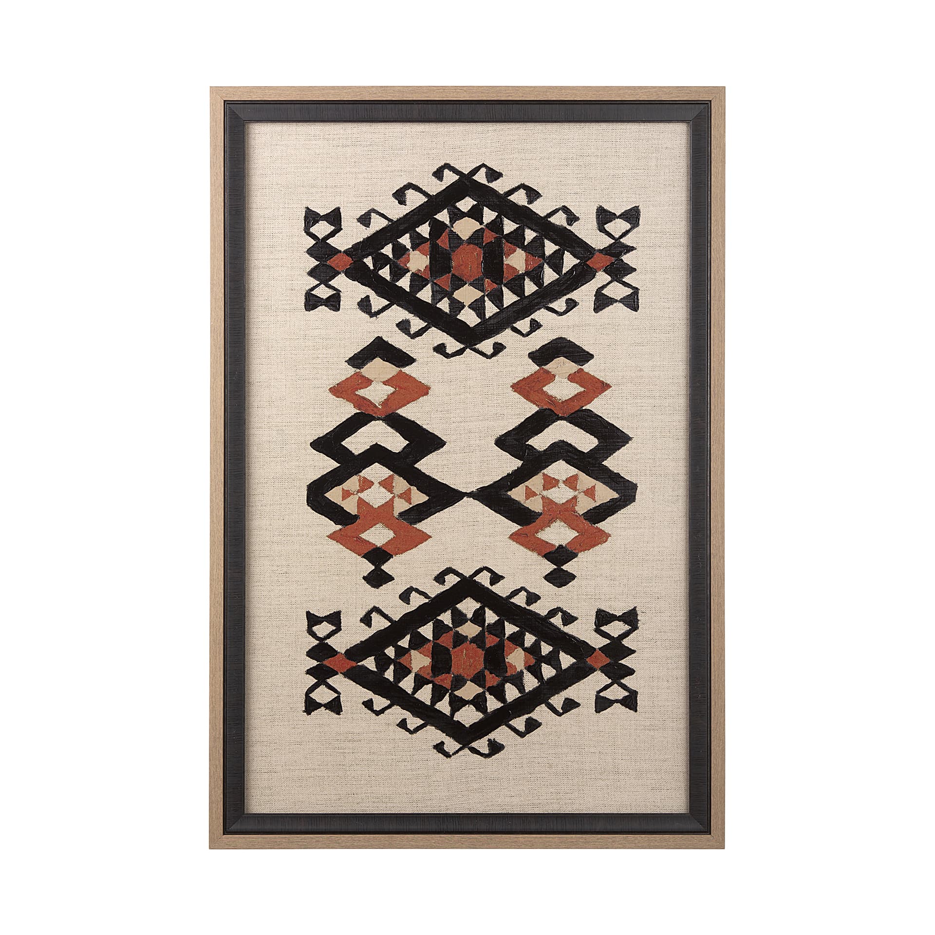 Creamy Tapestry I by Mercana Studio a Hand Embellished Textured Framed Art Print — product photograph