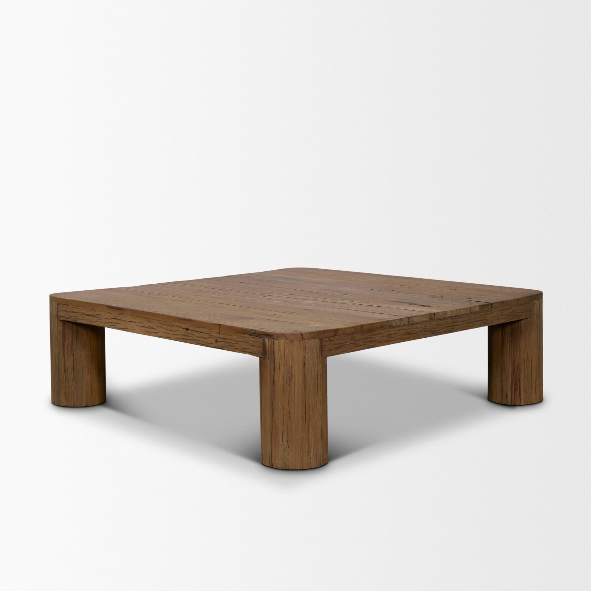Hewitt Square Smooth Reclaimed Wood Coffee Table — product photograph