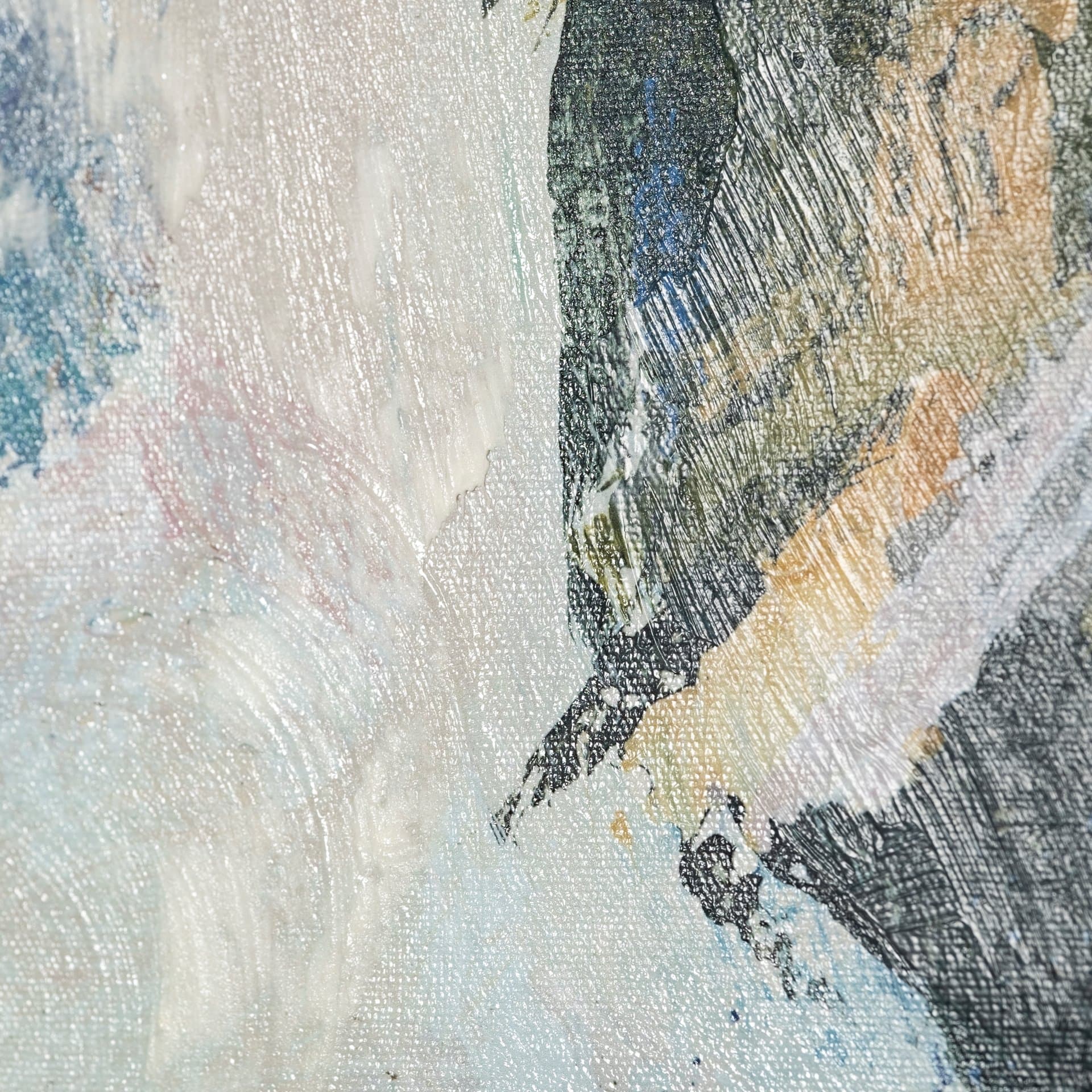 Aerial View I by Silvia Krause a Hand Embellished Textured Canvas — product photograph