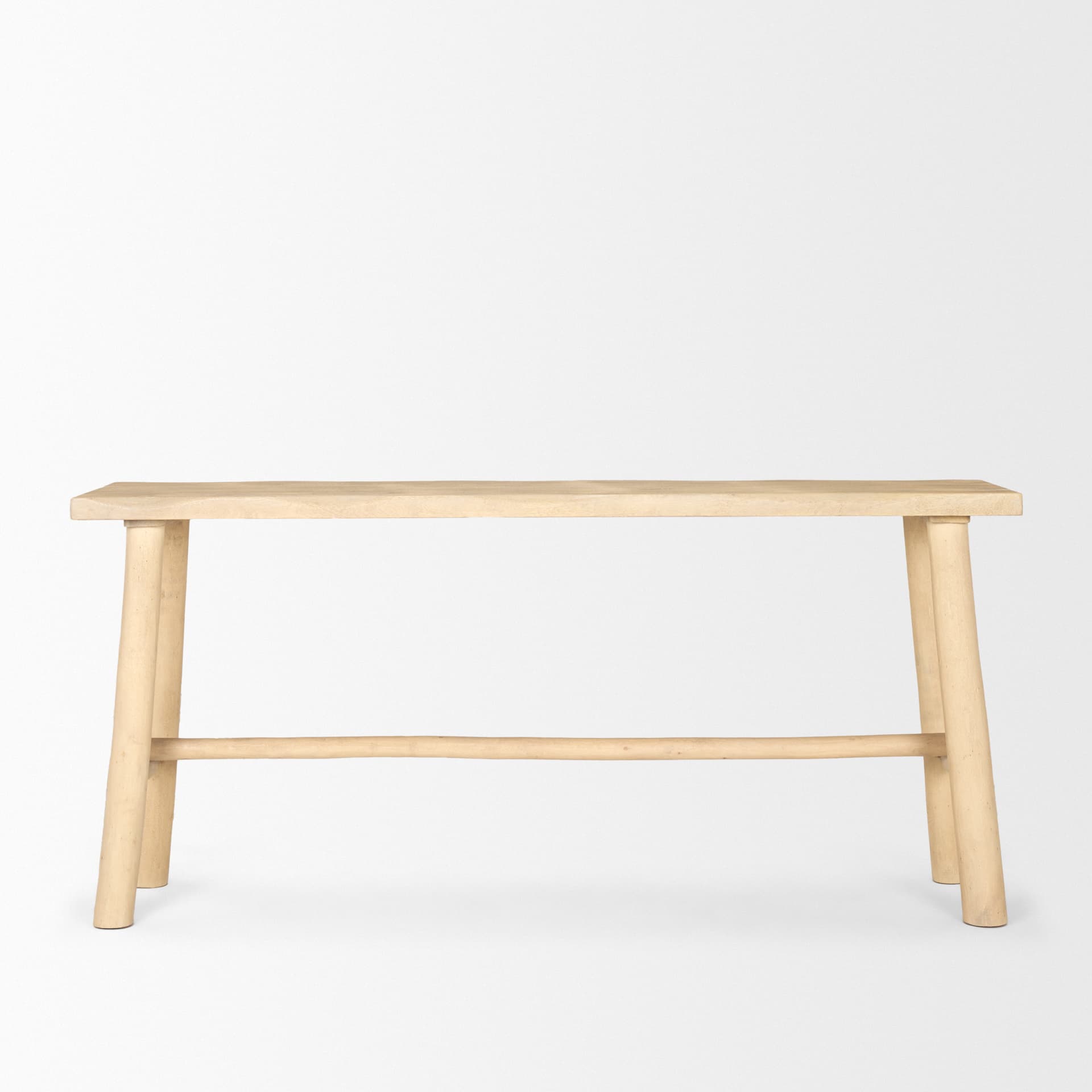Sekou Light Brown Wooden Craftsman Console Table — product photograph