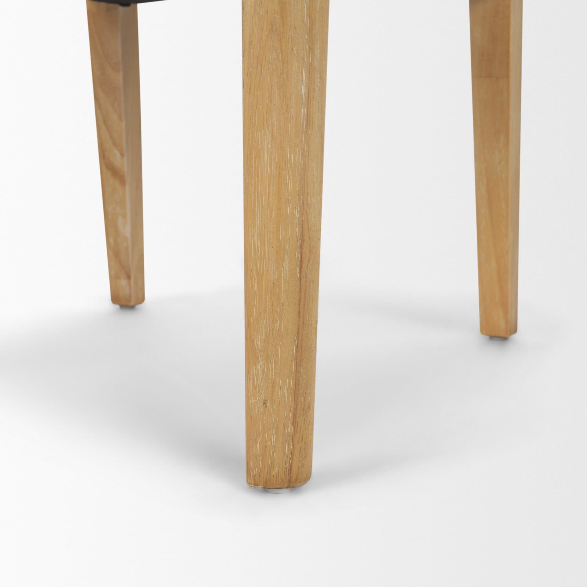 Martie Rounded Back Dining Side Chair | Oatmeal Fabric w/ Wood — product photograph