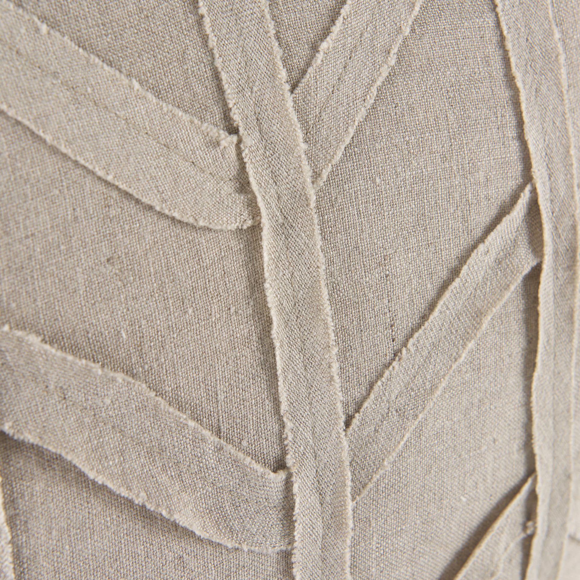 Ivivva 20x20 Beige Fabric Textured Pillow Cover — product photograph
