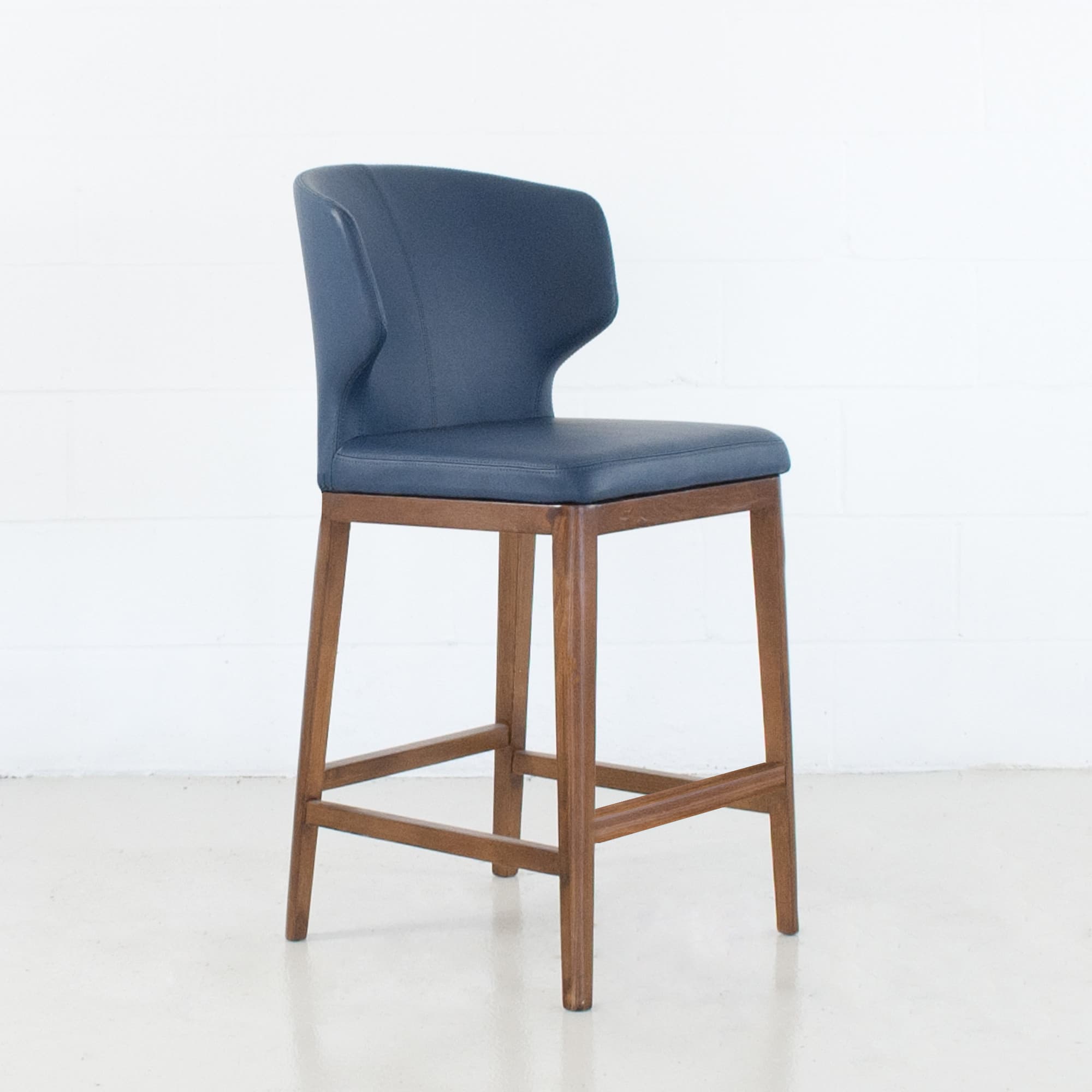 Cabo Stool With Solid Wood Base — product photograph